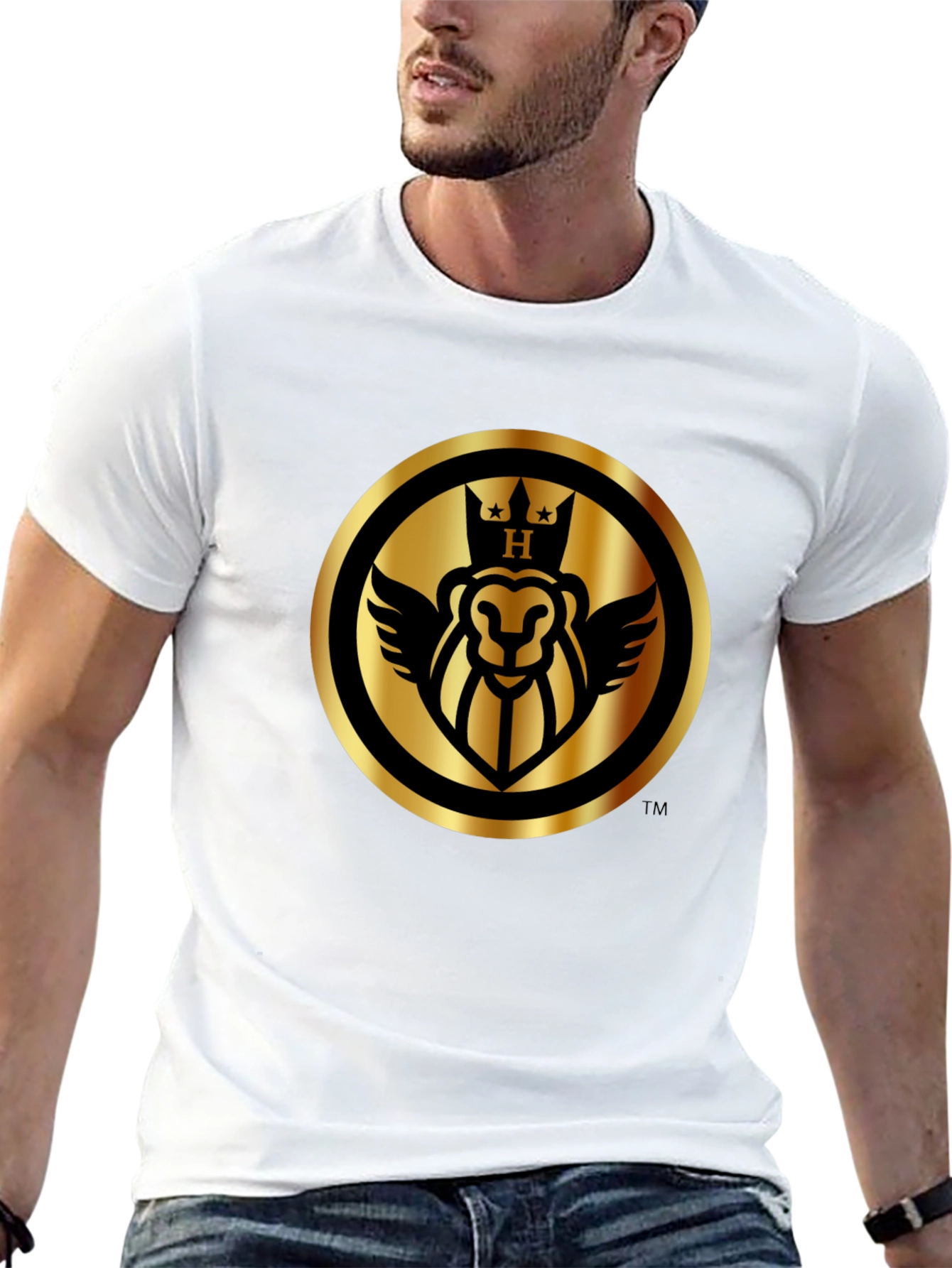 Black Royal Lion Black T-Shirt view 13