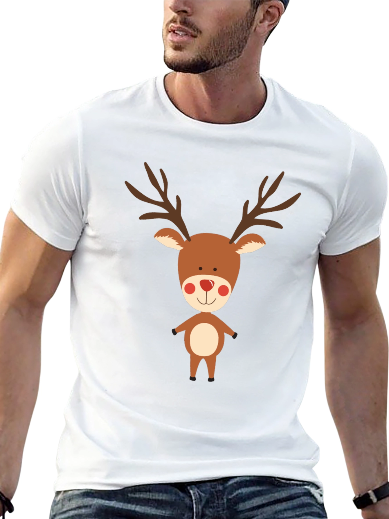 Black Reindeer Graphic Tee - Holiday Cheer view 13