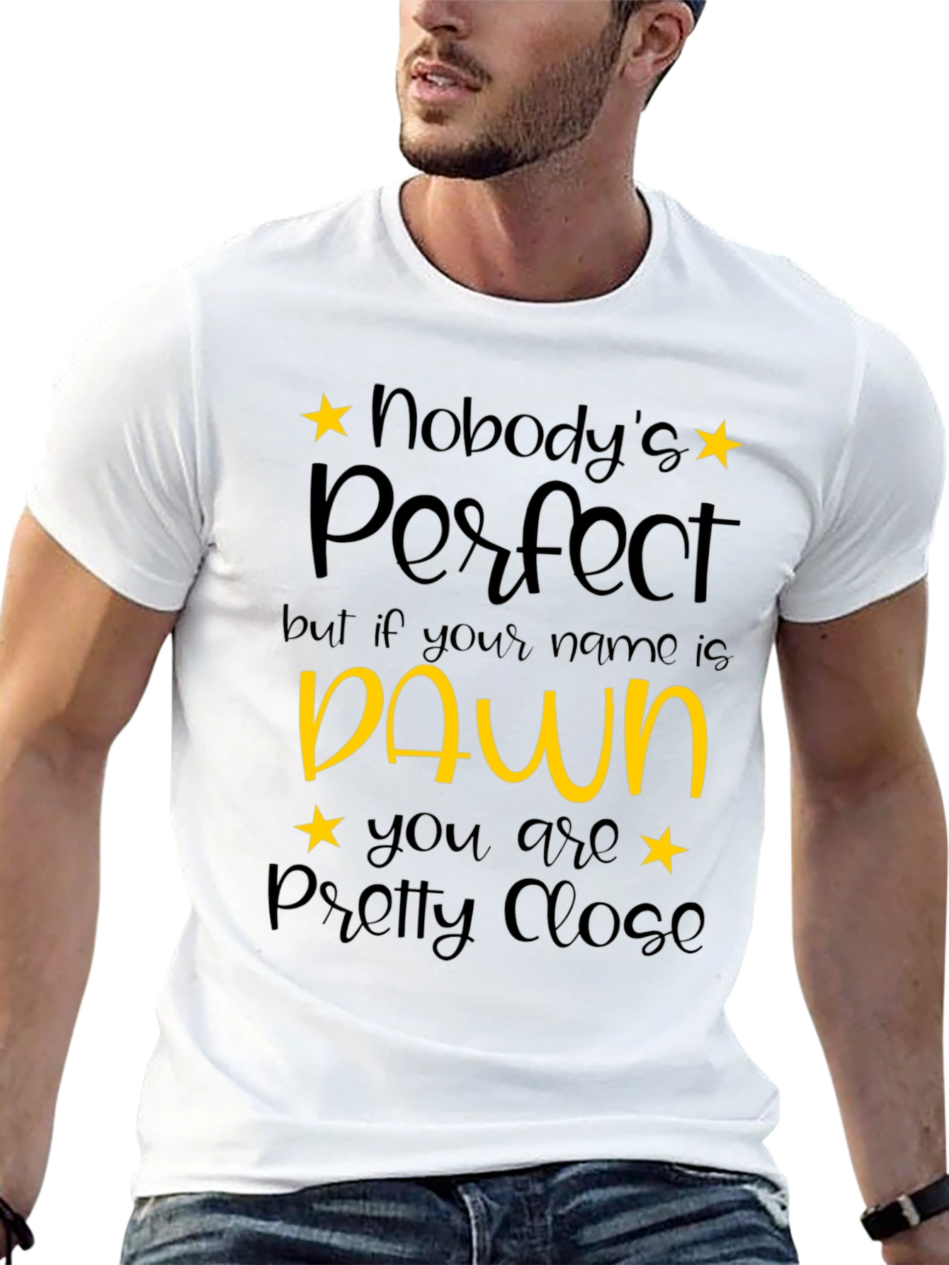 Black Nobody's Perfect Dawn T-Shirt - Unique Gift view 13