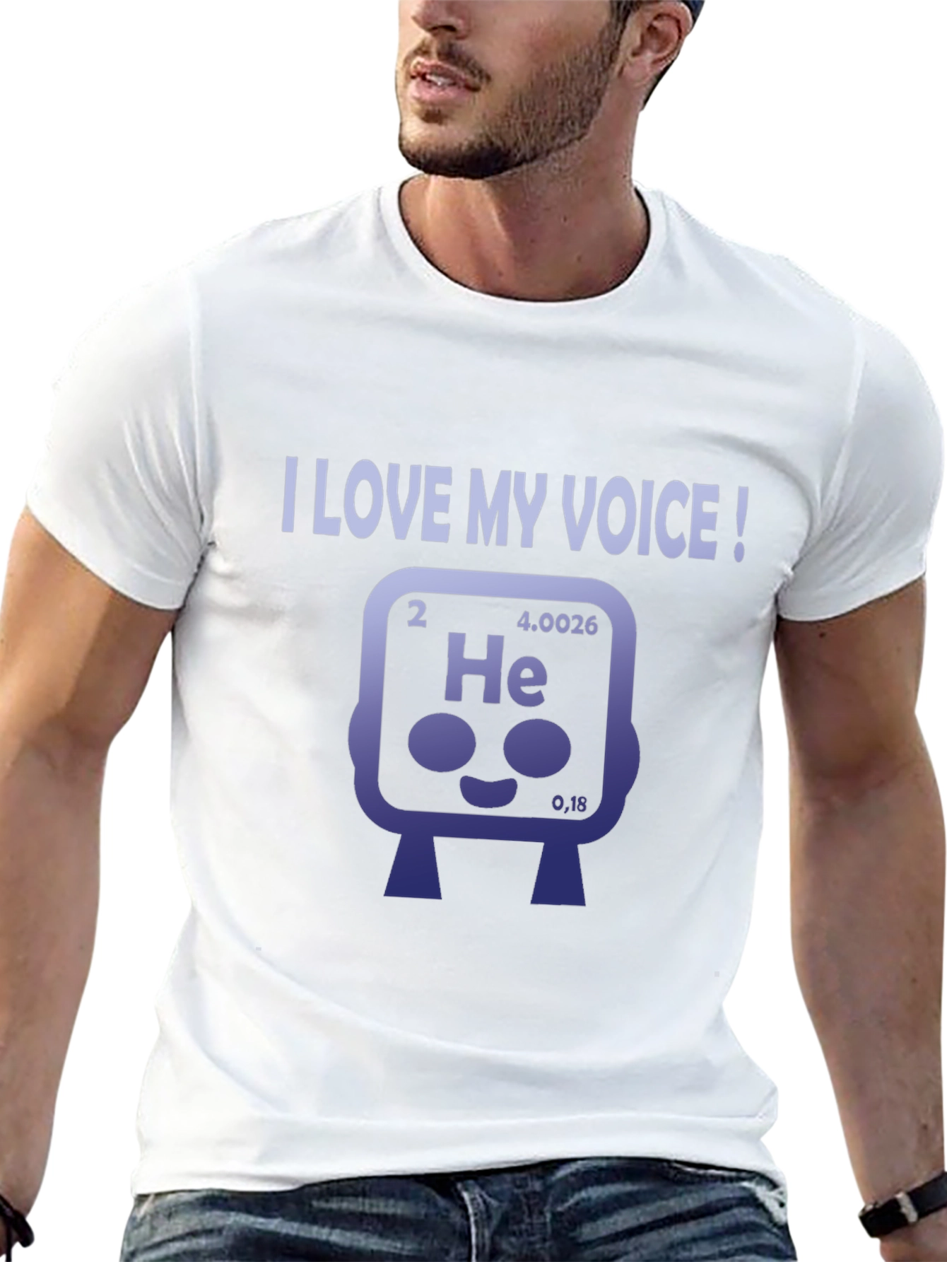 Black I Love My Voice Helium Element T-Shirt view 13