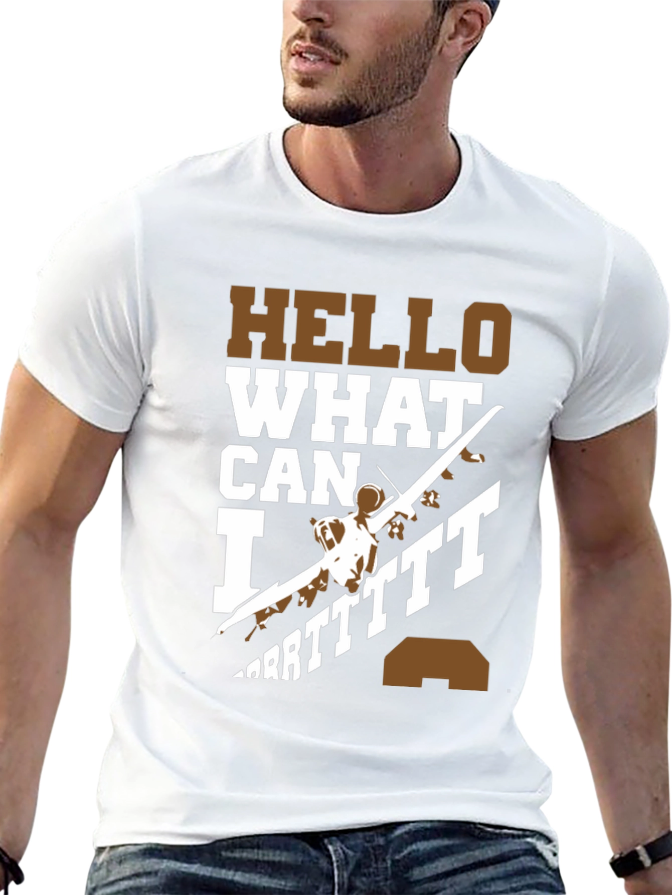 Black Hello What Can I Do T-Shirt view 13