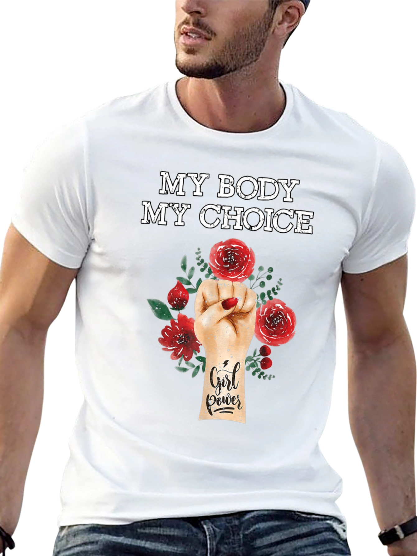 Black My Body My Choice Graphic T-Shirt view 13