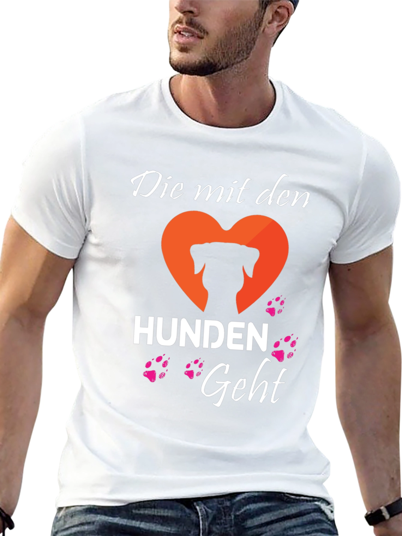 Black Dog Lover T-Shirt - German Hund Print view 13