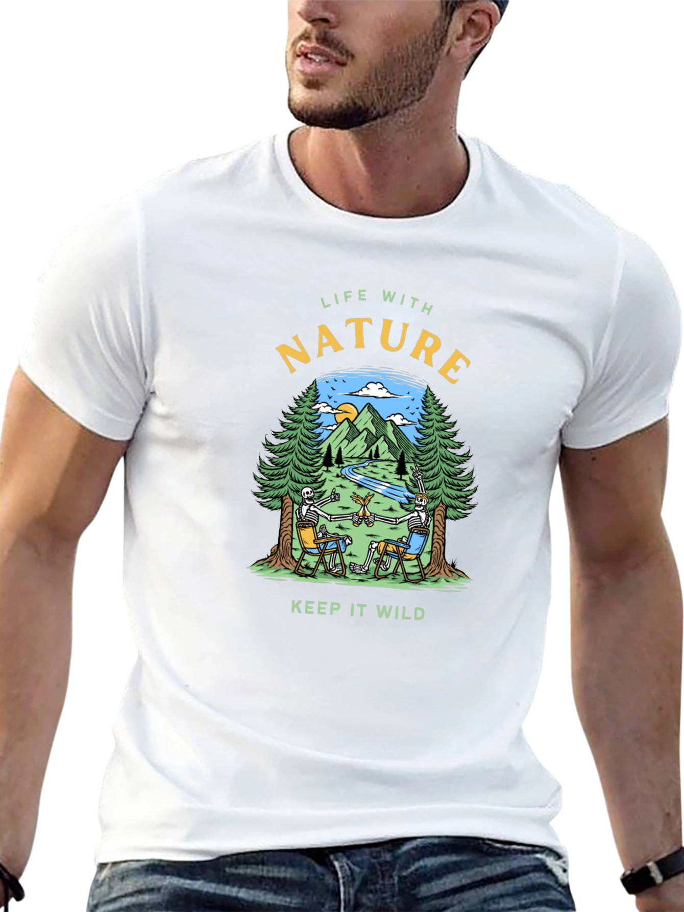 Black Life With Nature Graphic T-Shirt view 13