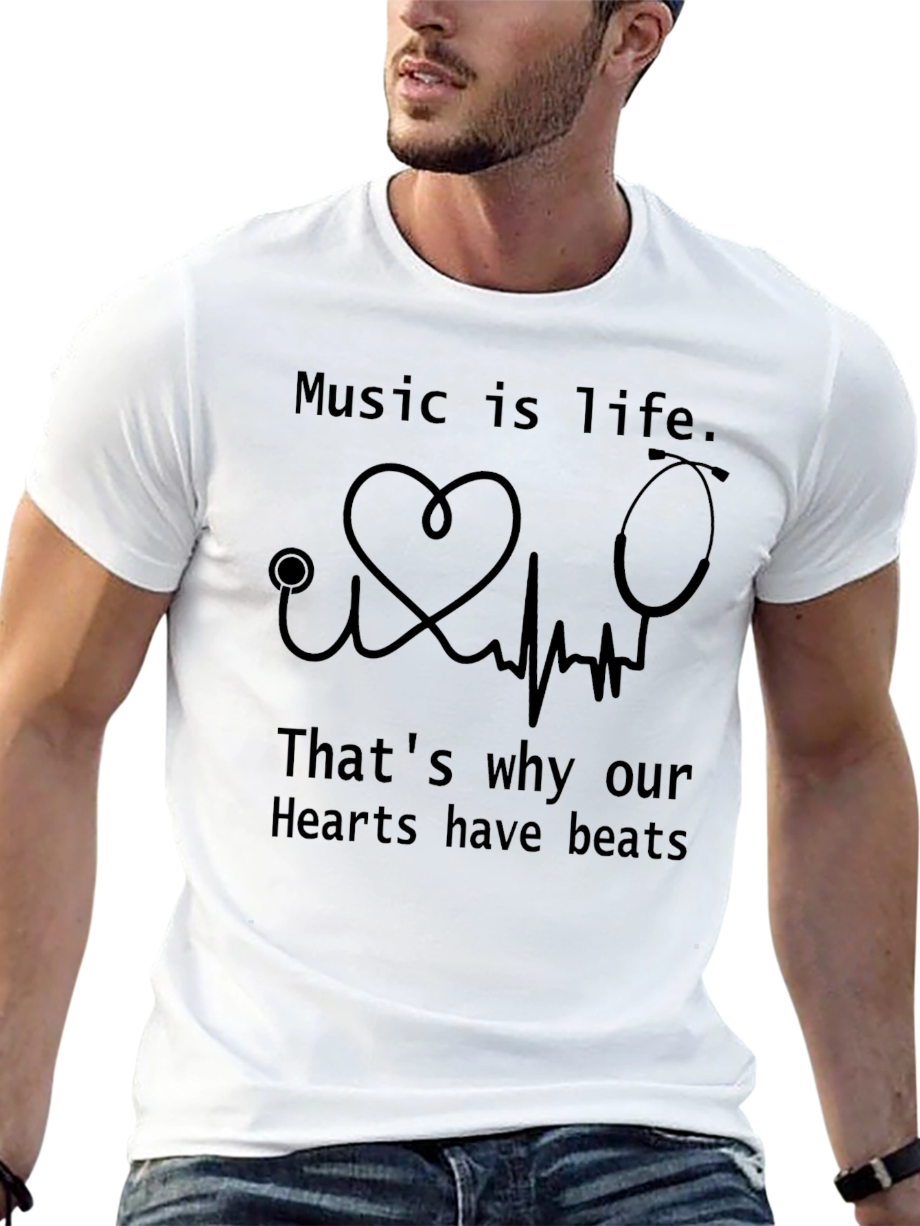 Black Music is Life Graphic T-Shirt view 13