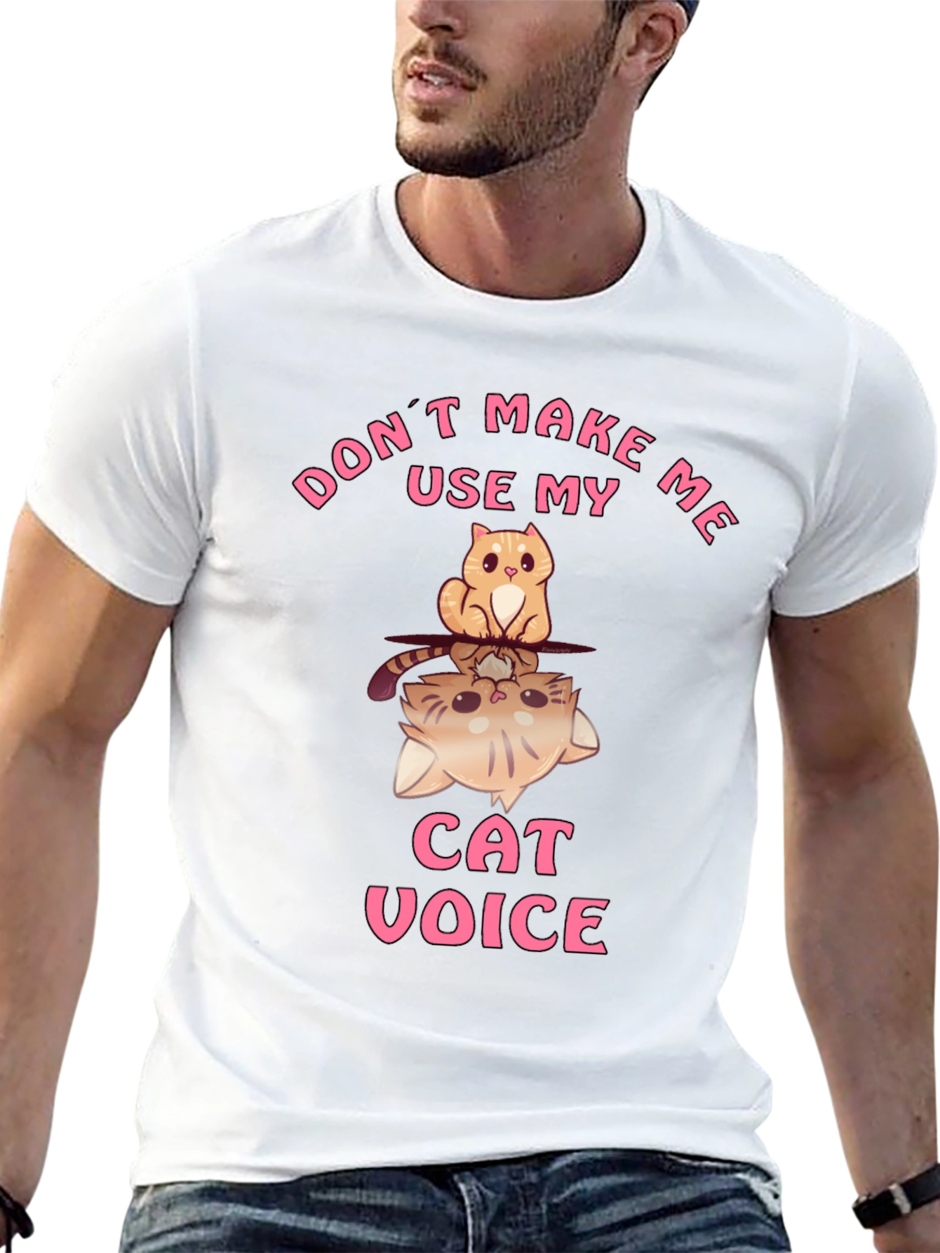 Black Don't Make Me Use My Cat Voice T-Shirt view 13