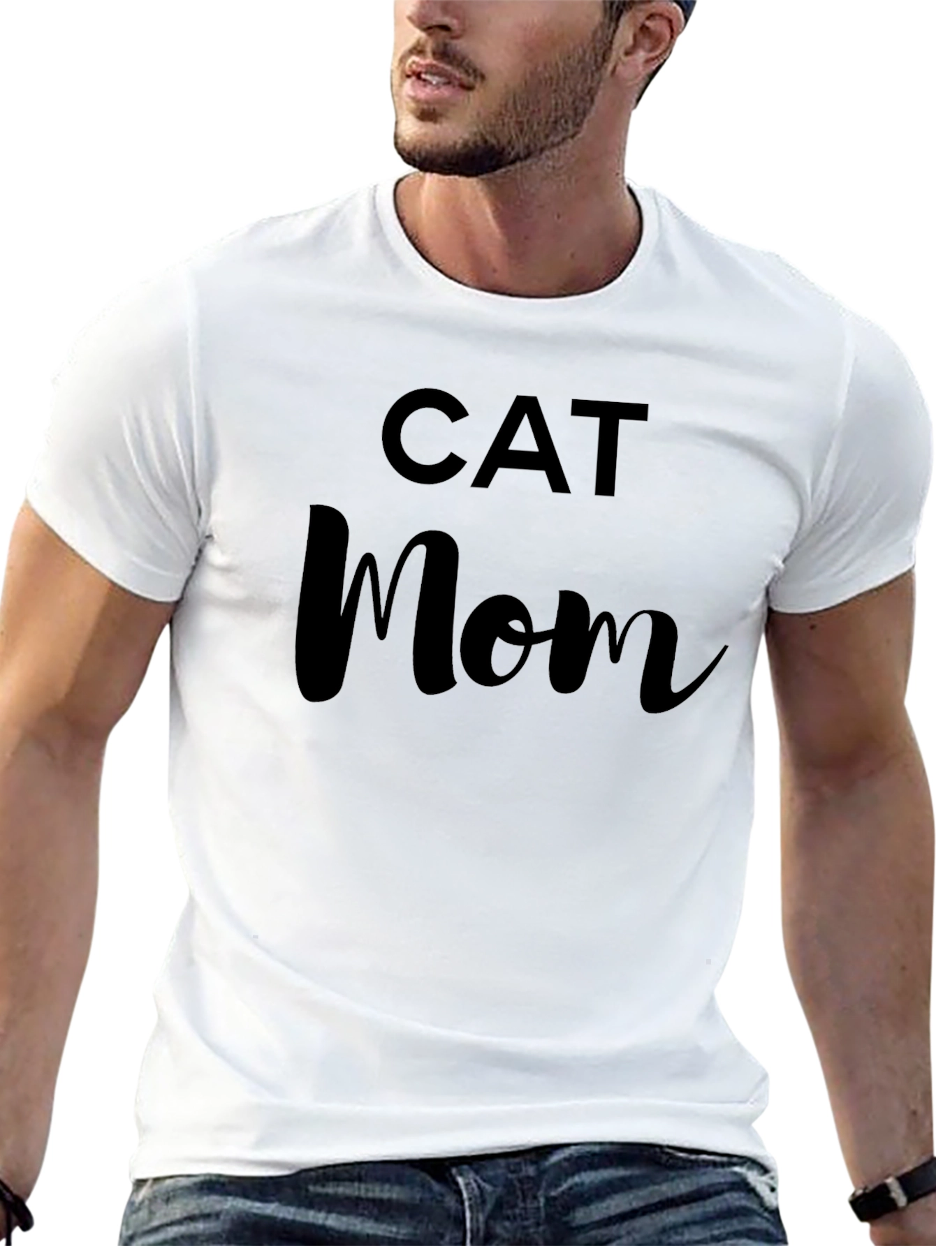 Black Cat Mom Black T-Shirt view 13