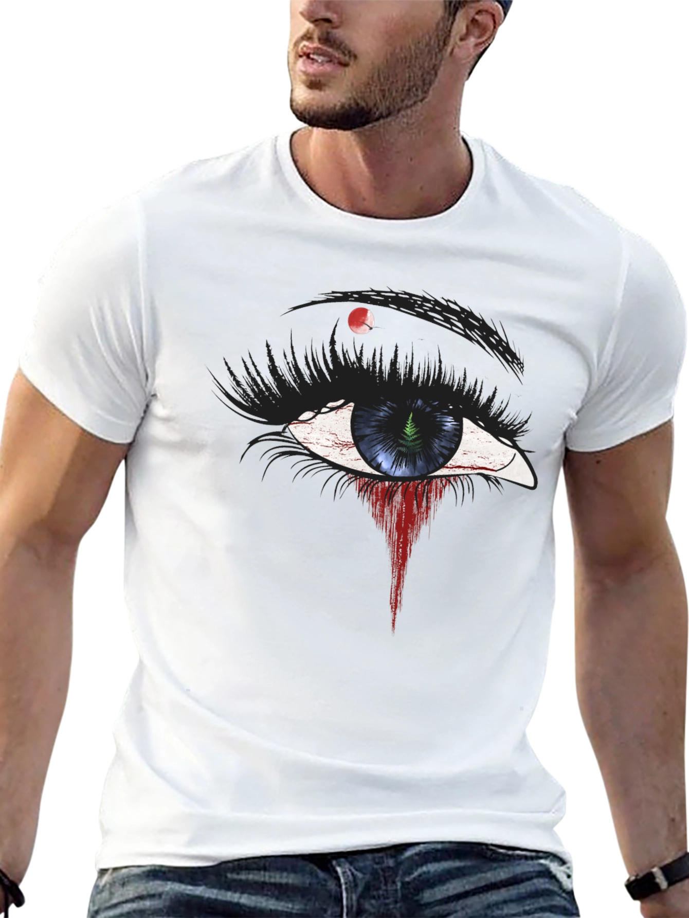 Black Eye Graphic Black T-Shirt view 13