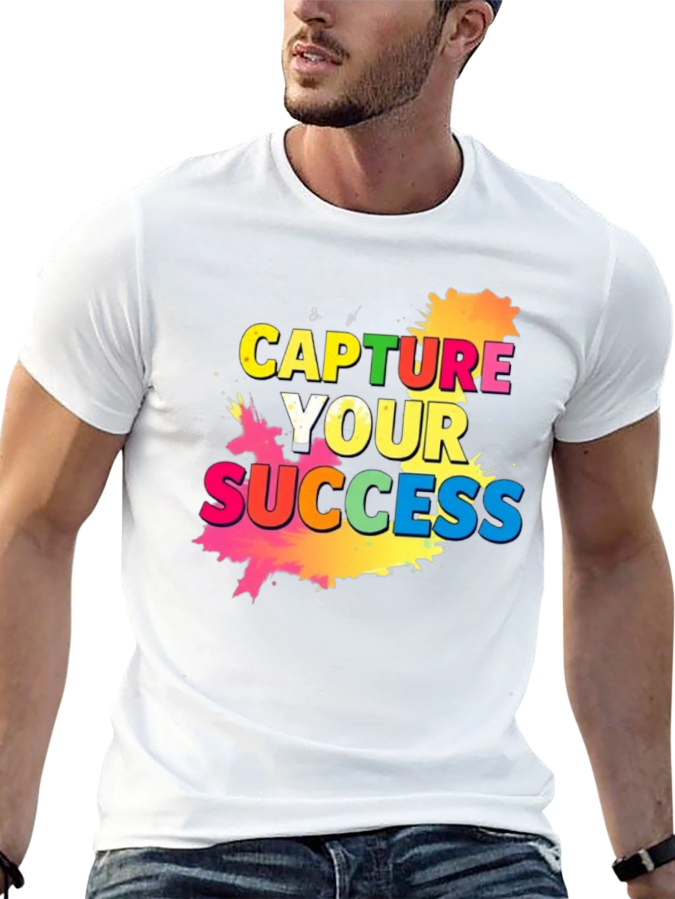 Black Capture Your Success Graphic Tee view 13