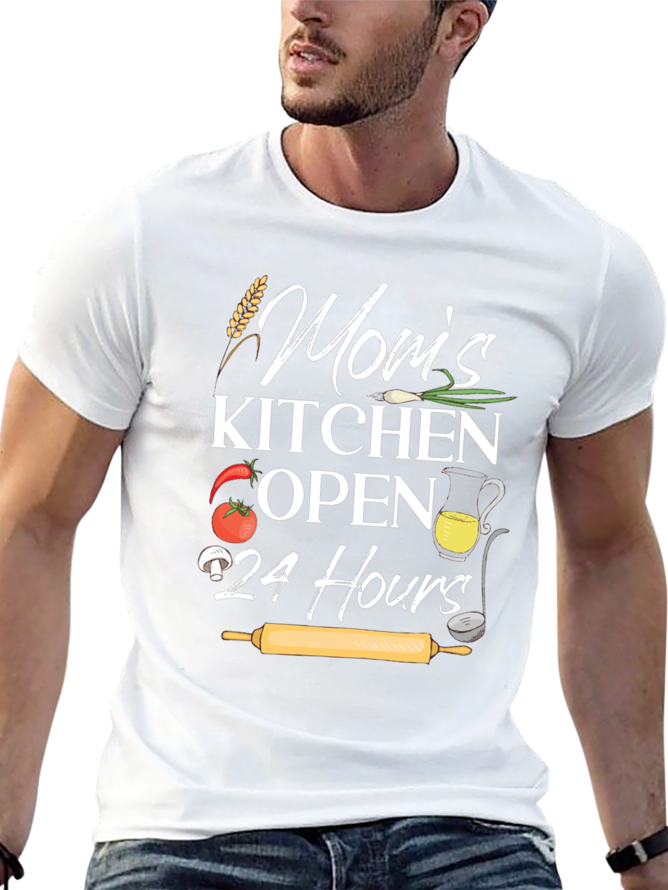 Black Mom's Kitchen Open 24 Hours Graphic Tee view 13