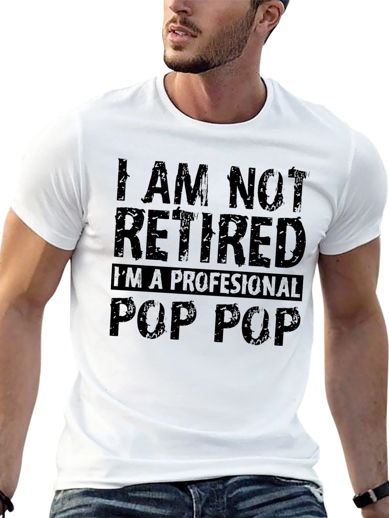 Black Professional Pop Pop Funny T-Shirt view 13