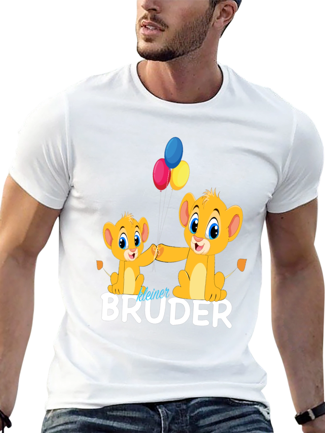 Black Lion King "kleiner BRUDER" T-Shirt view 13