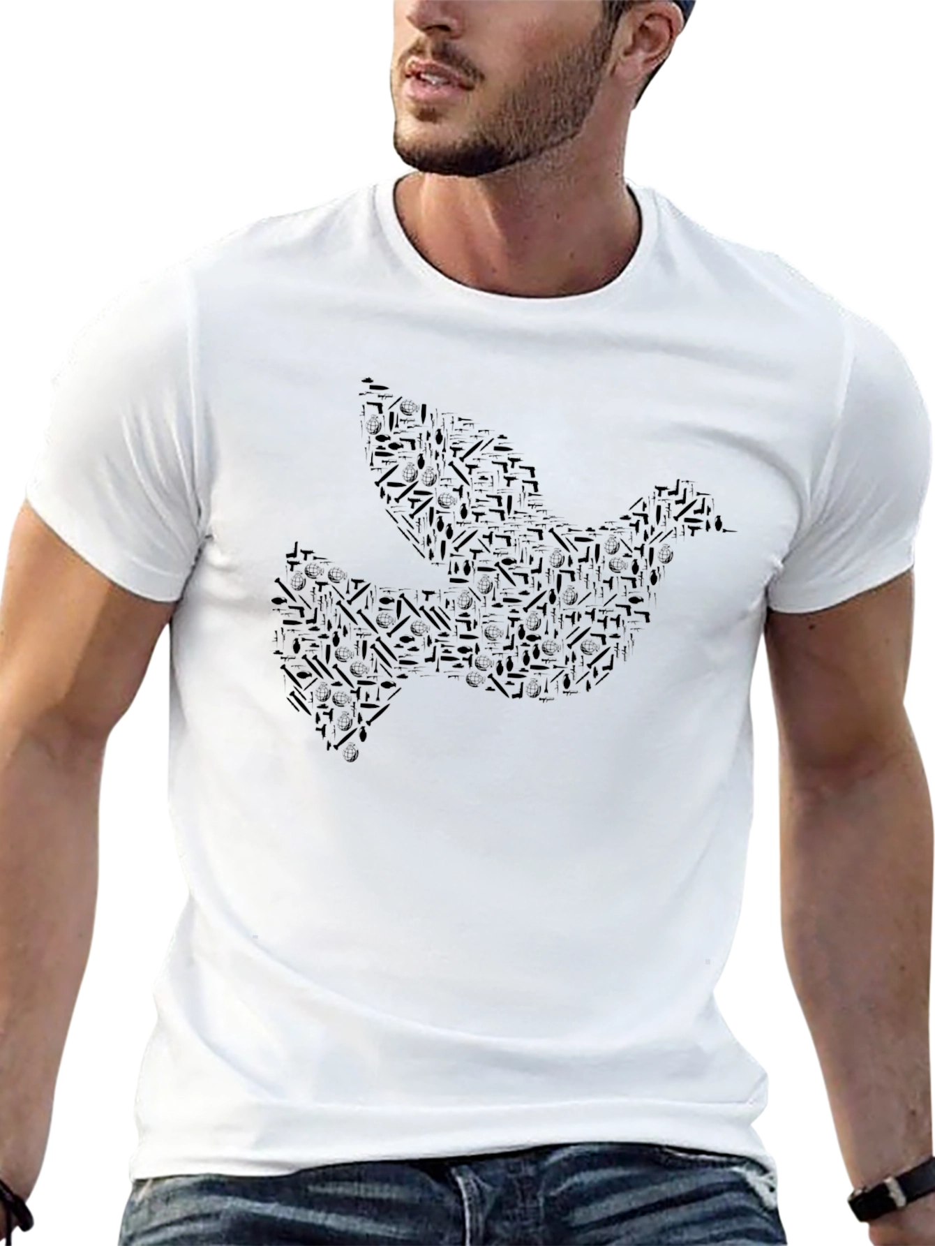 Black Dove Graphic Black T-Shirt view 13