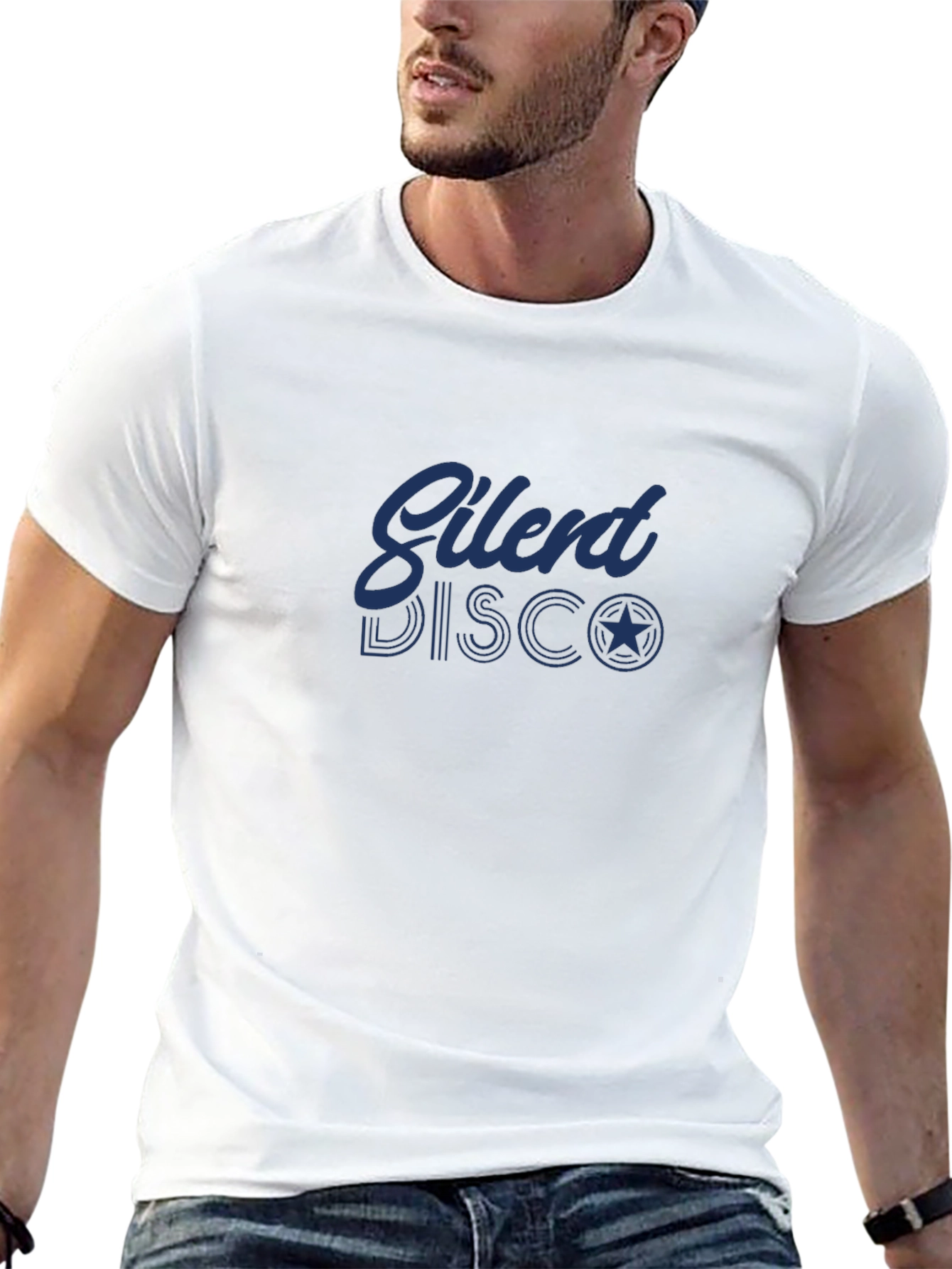 Black Silent Disco Graphic T-Shirt - Black view 13