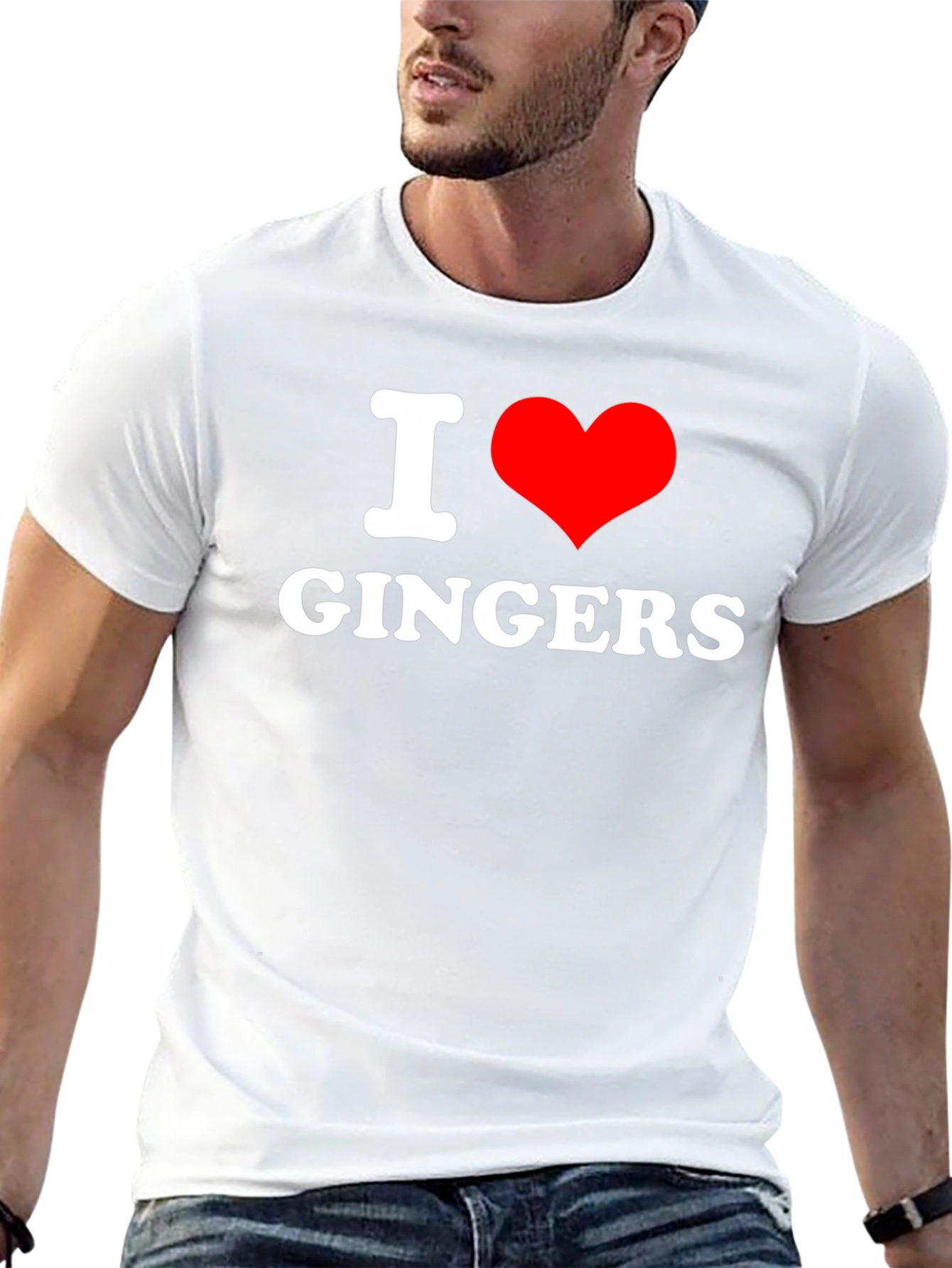 Black I Heart Gingers Black T-Shirt view 13