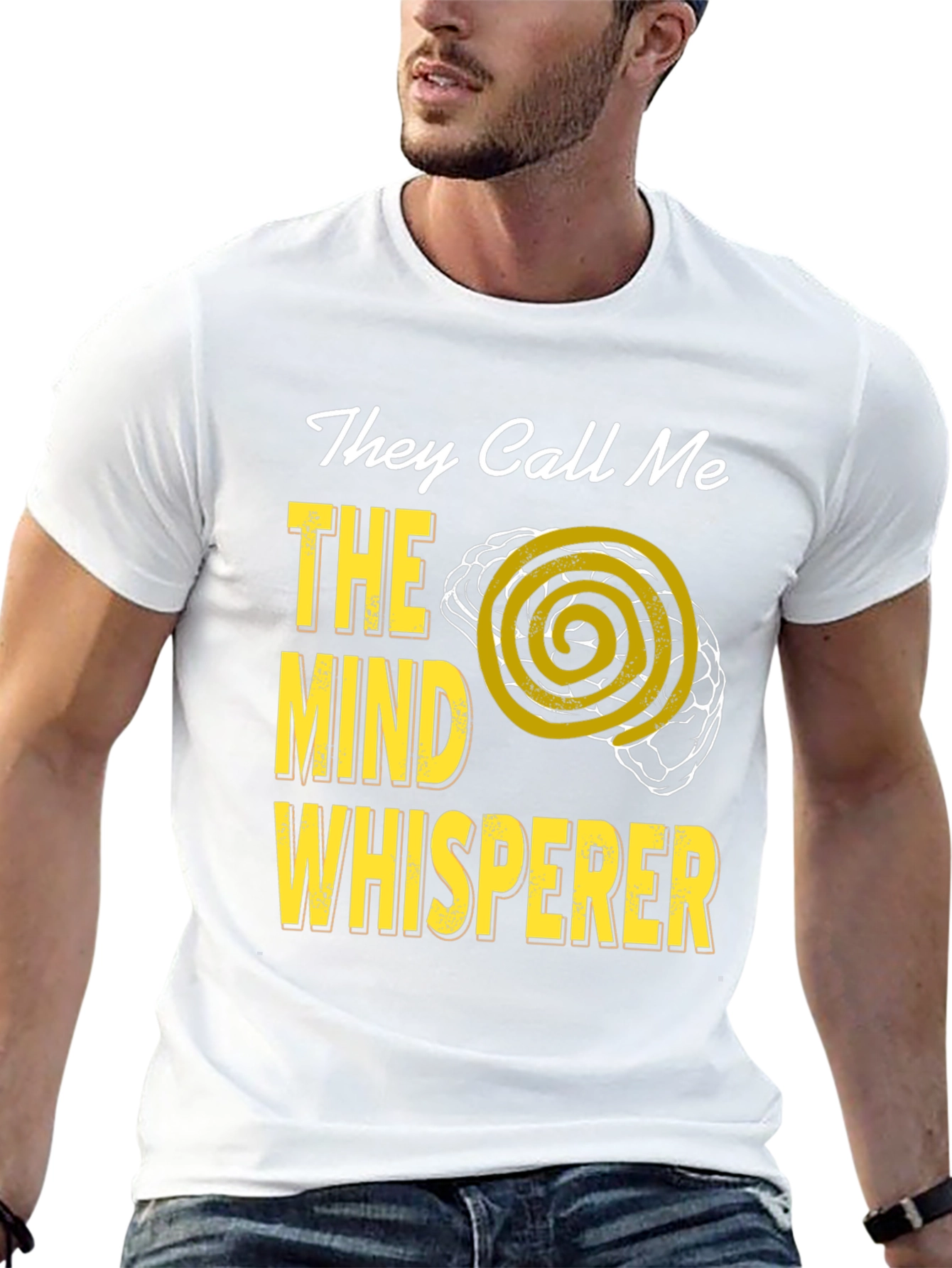Black Mind Whisperer T-Shirt - Funny Psychology Tee view 13