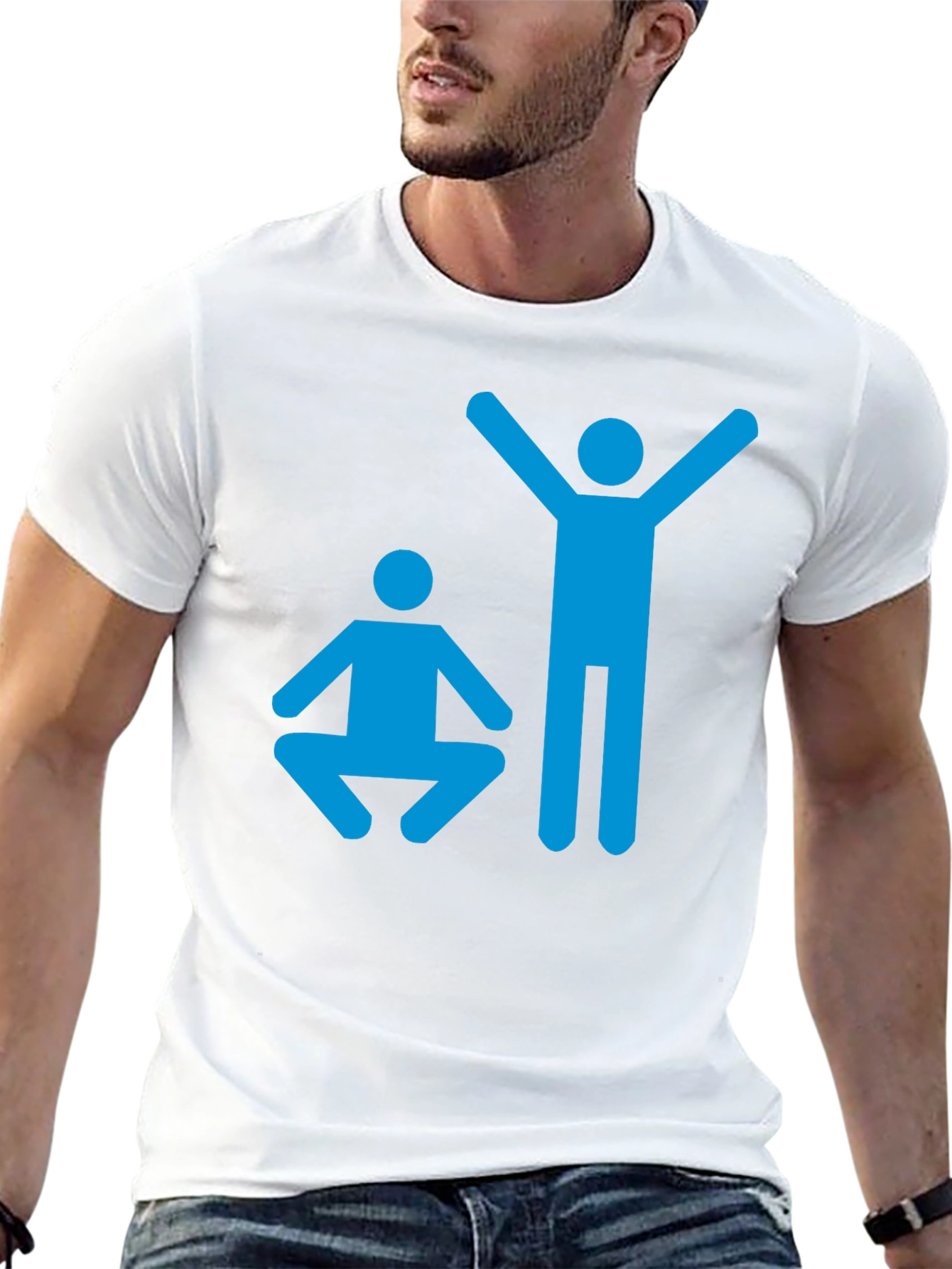 Black Yoga Pose Graphic T-Shirt - Black Cotton Tee view 13