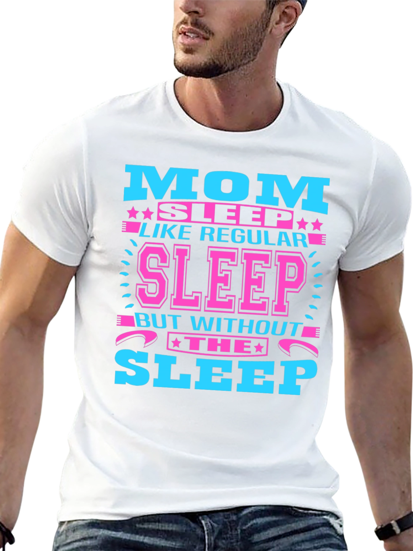 Black Mom No Sleep Graphic Tee view 13