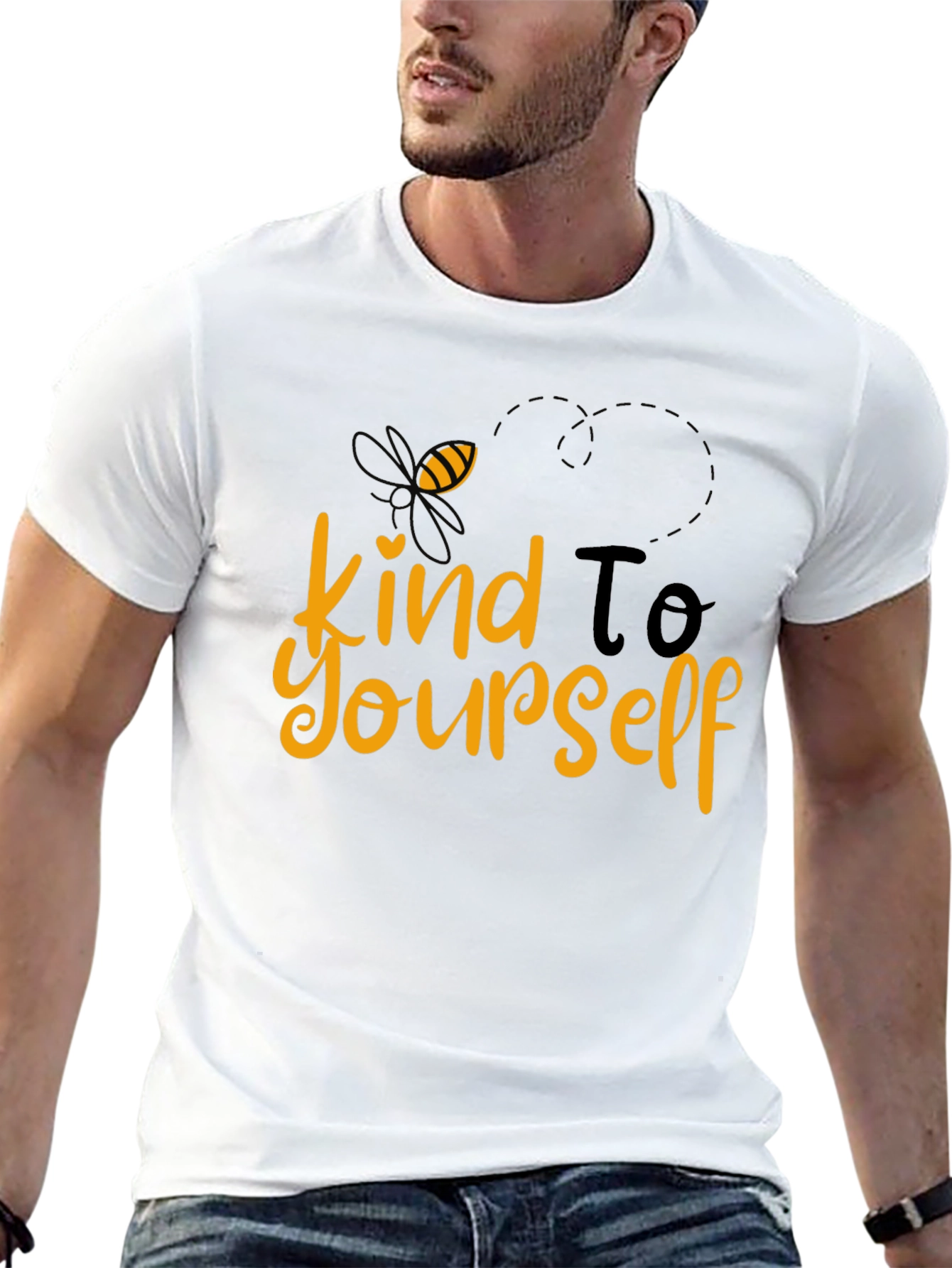 Black Bee Kind To Yourself Graphic T-Shirt view 13