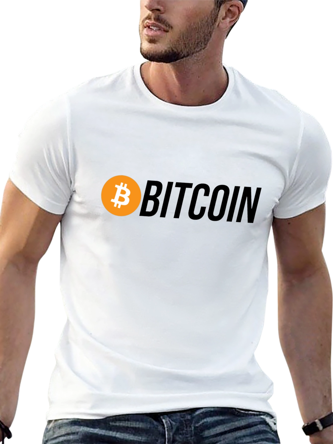Black Bitcoin Black T-Shirt view 13