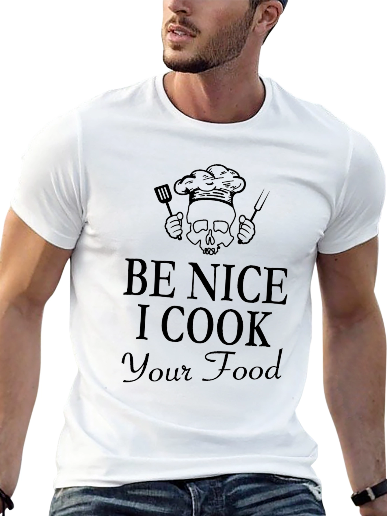Black Be Nice I Cook Your Food T-Shirt view 13