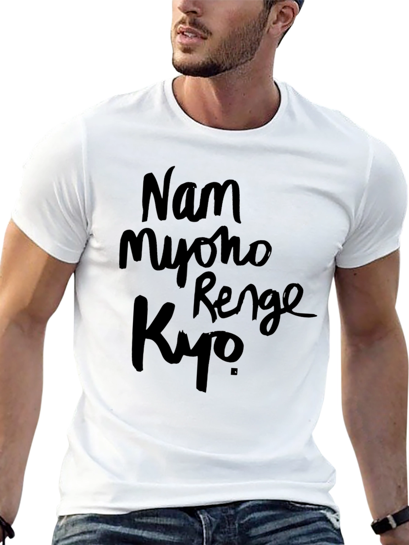 Black Nam Myoho Renge Kyo Black T-Shirt view 13