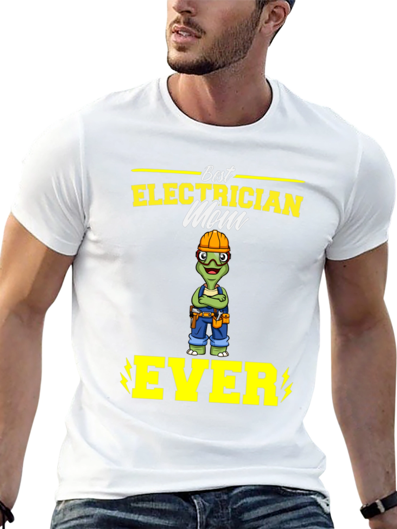 Black Best Electrician Mom Ever T-Shirt view 13