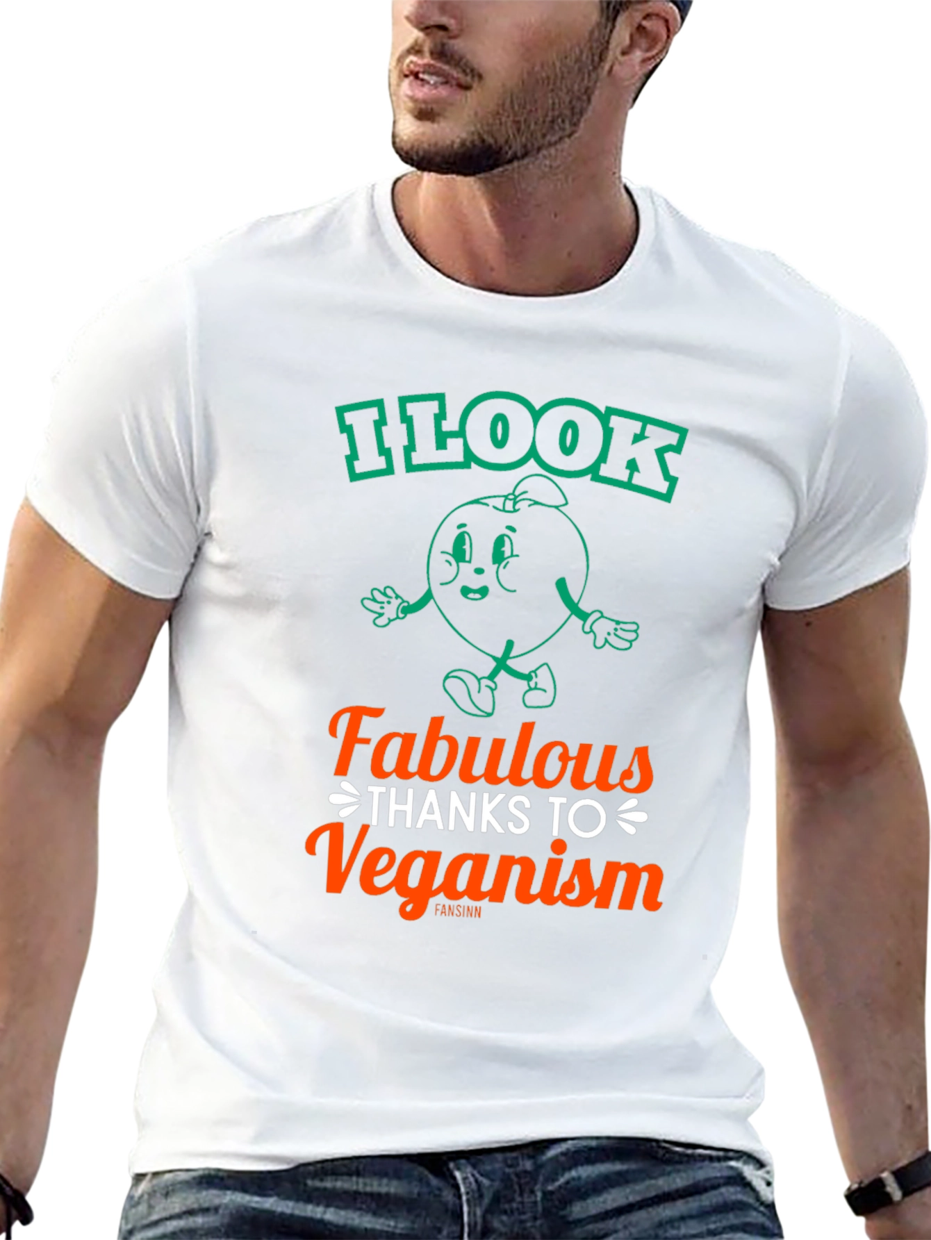 Black Veganism T-Shirt - I Look Fabulous view 13