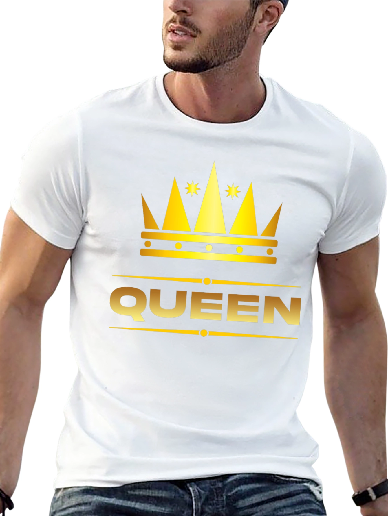 Black Queen Crown Graphic T-Shirt - Black view 13