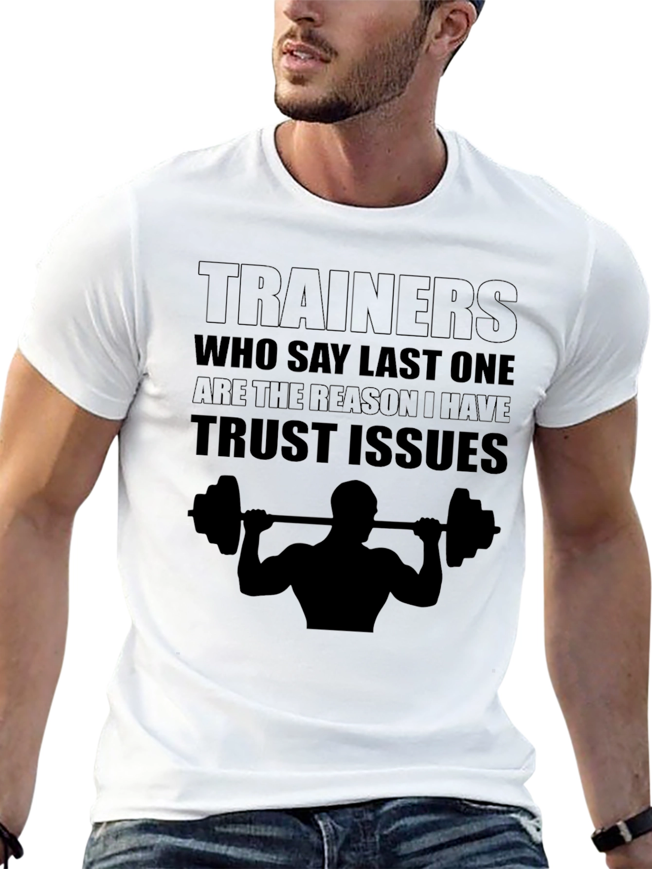 Black Trainers Trust Issues Graphic T-Shirt view 13