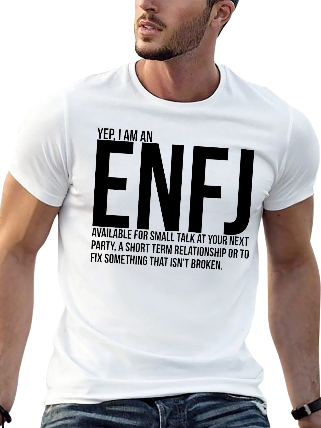 Black ENFJ Personality T-Shirt - Introvert Gift view 13