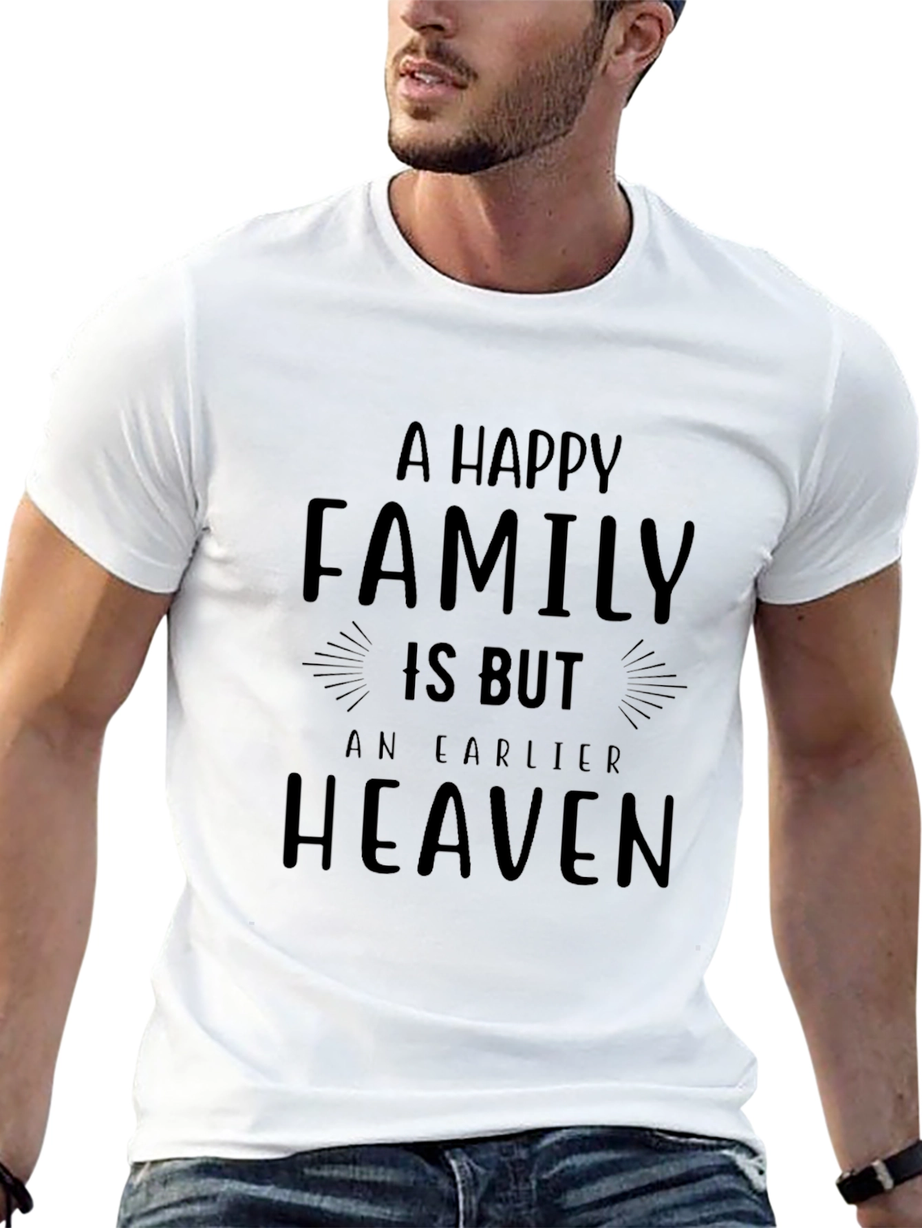 Black Family is Heaven Graphic Tee - Unisex Black Shirt view 13