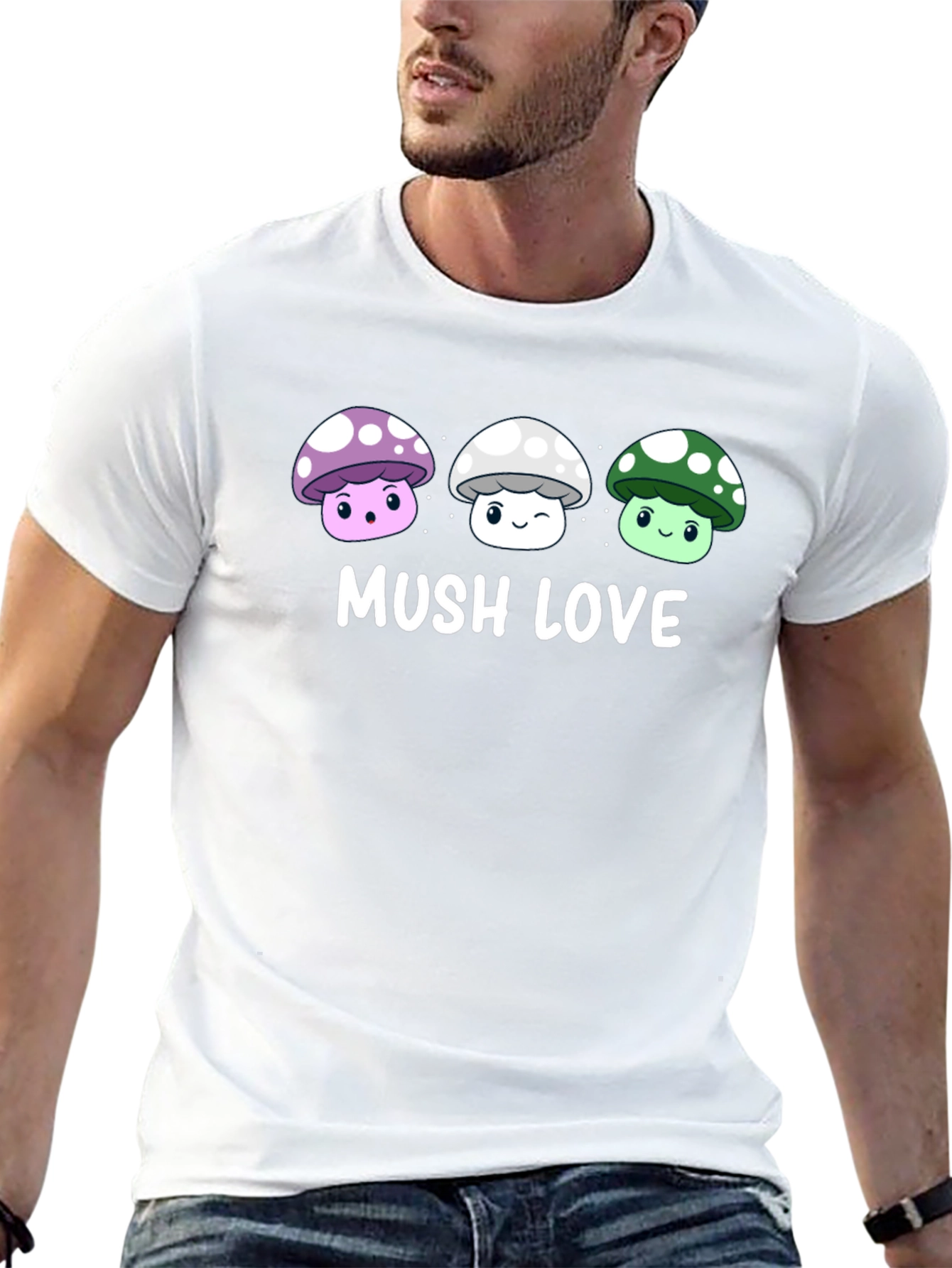 Black Mushroom Lover Graphic Tee view 13