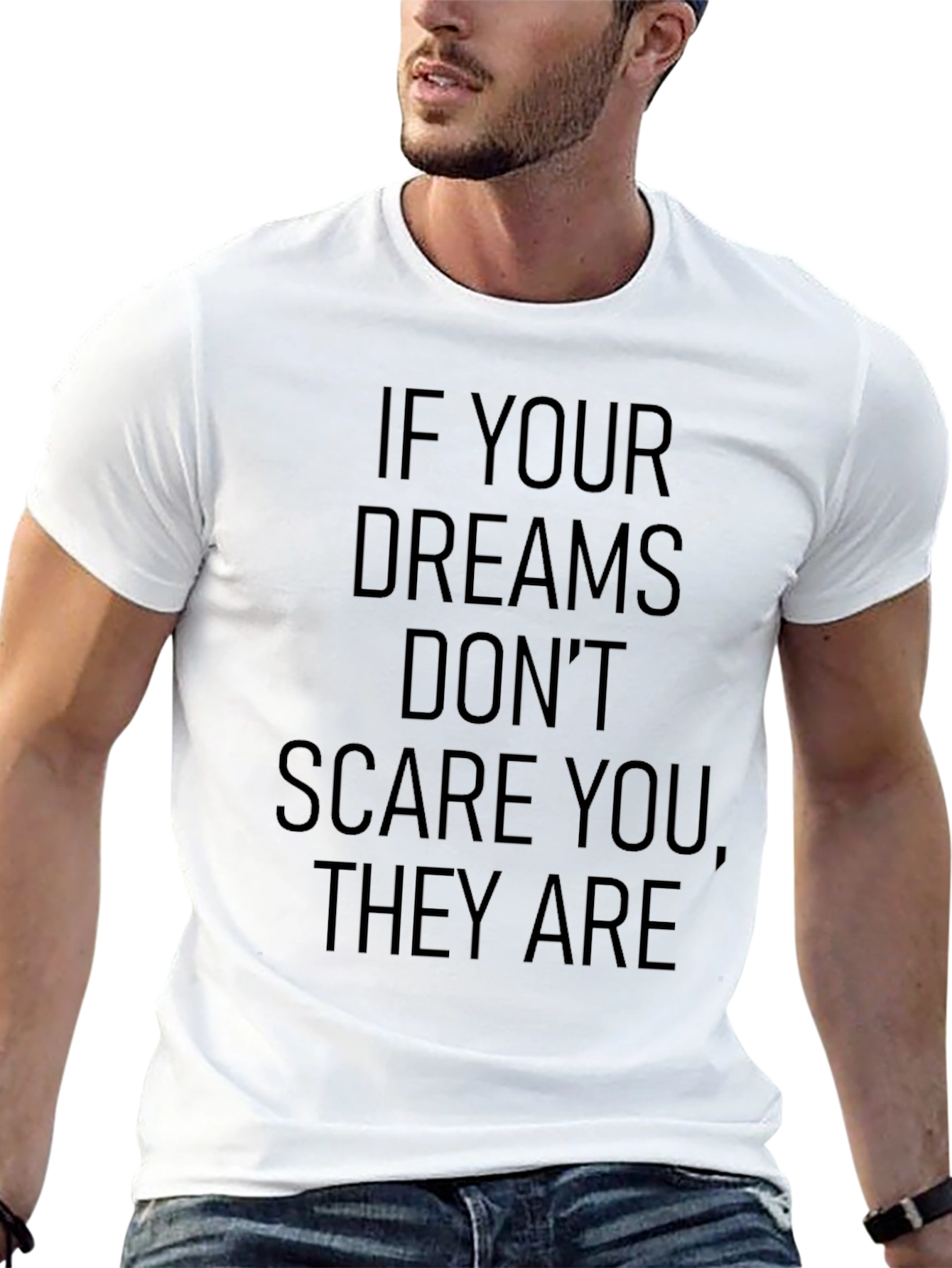 Black Inspirational Dream Graphic T-Shirt view 13