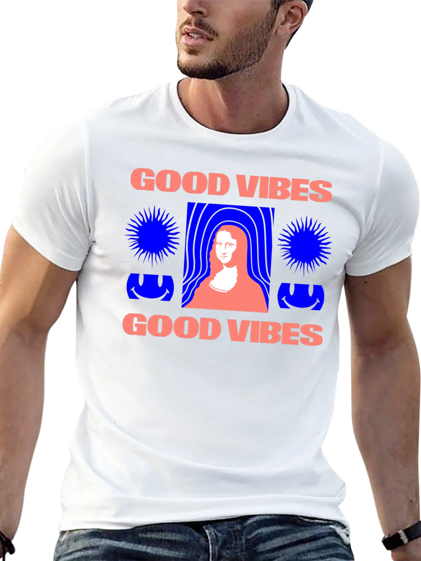 Black Good Vibes Graphic T-Shirt  view 13