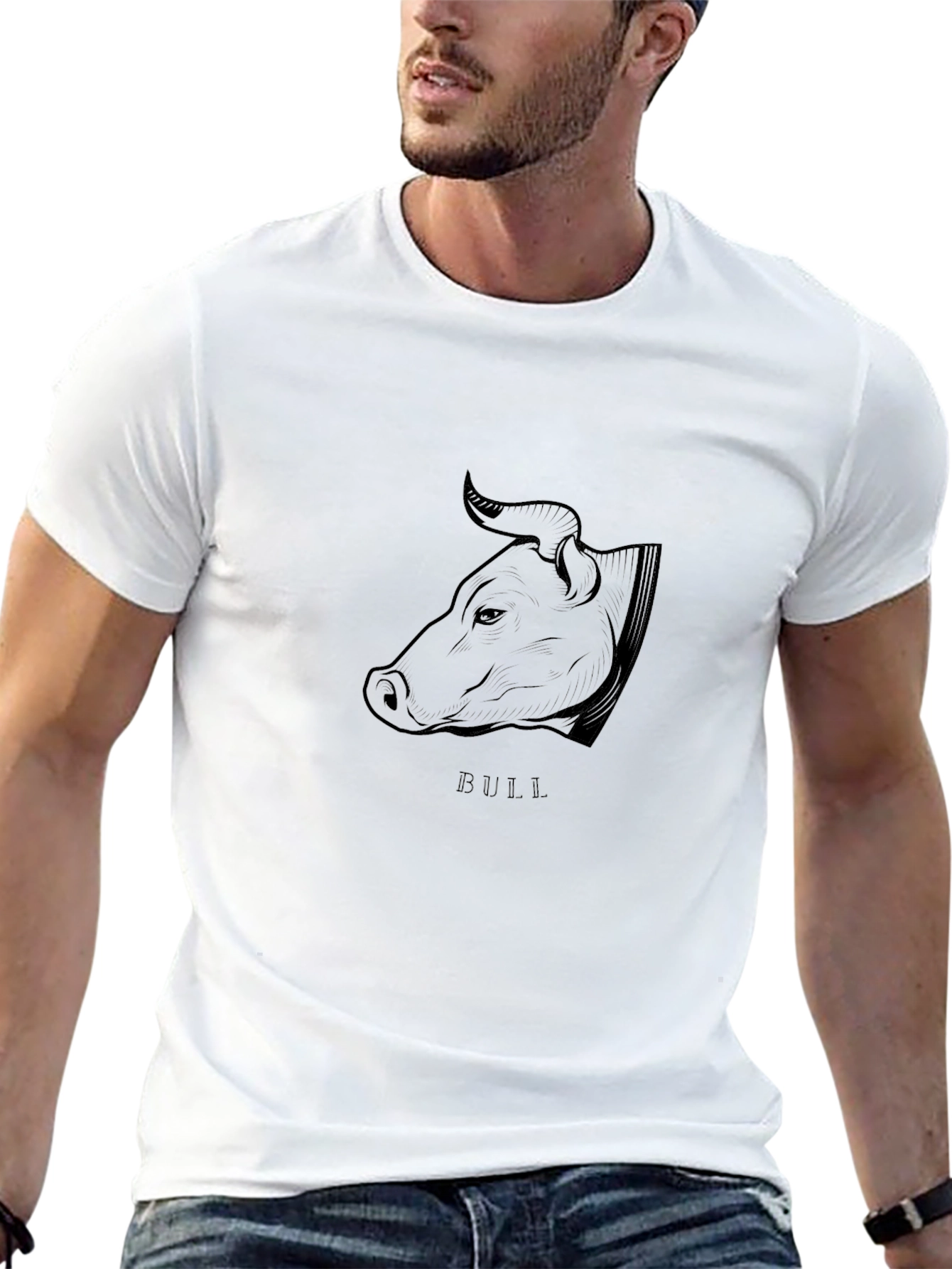 Black Bull Graphic Tee - Stylish Men's Black T-Shirt view 13
