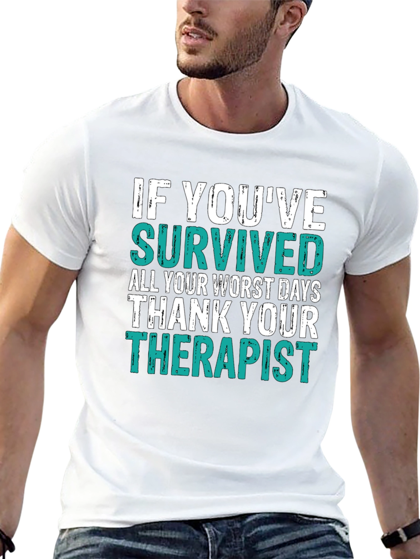 Black Thank Your Therapist T-Shirt view 13