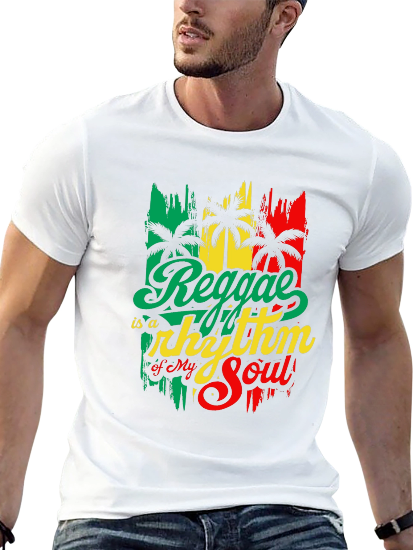 Black Reggae Rhythm Soul T-Shirt view 13
