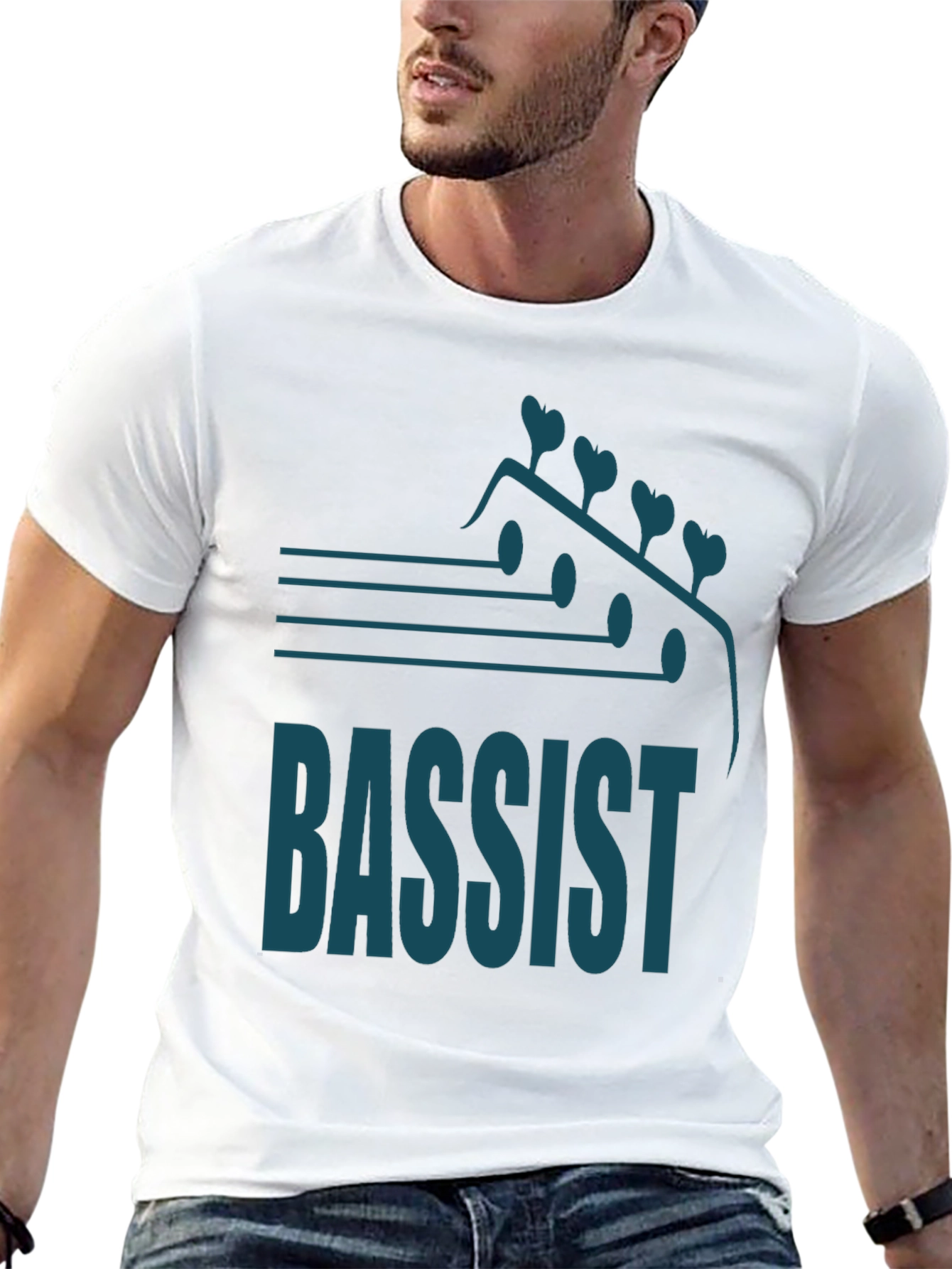 Black Bassist T-Shirt: Music Lover's Guitar Tee view 13