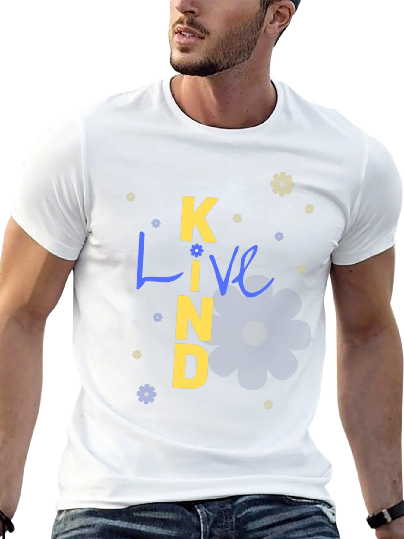 Black Live Kind T-Shirt - Positive Message Tee view 13