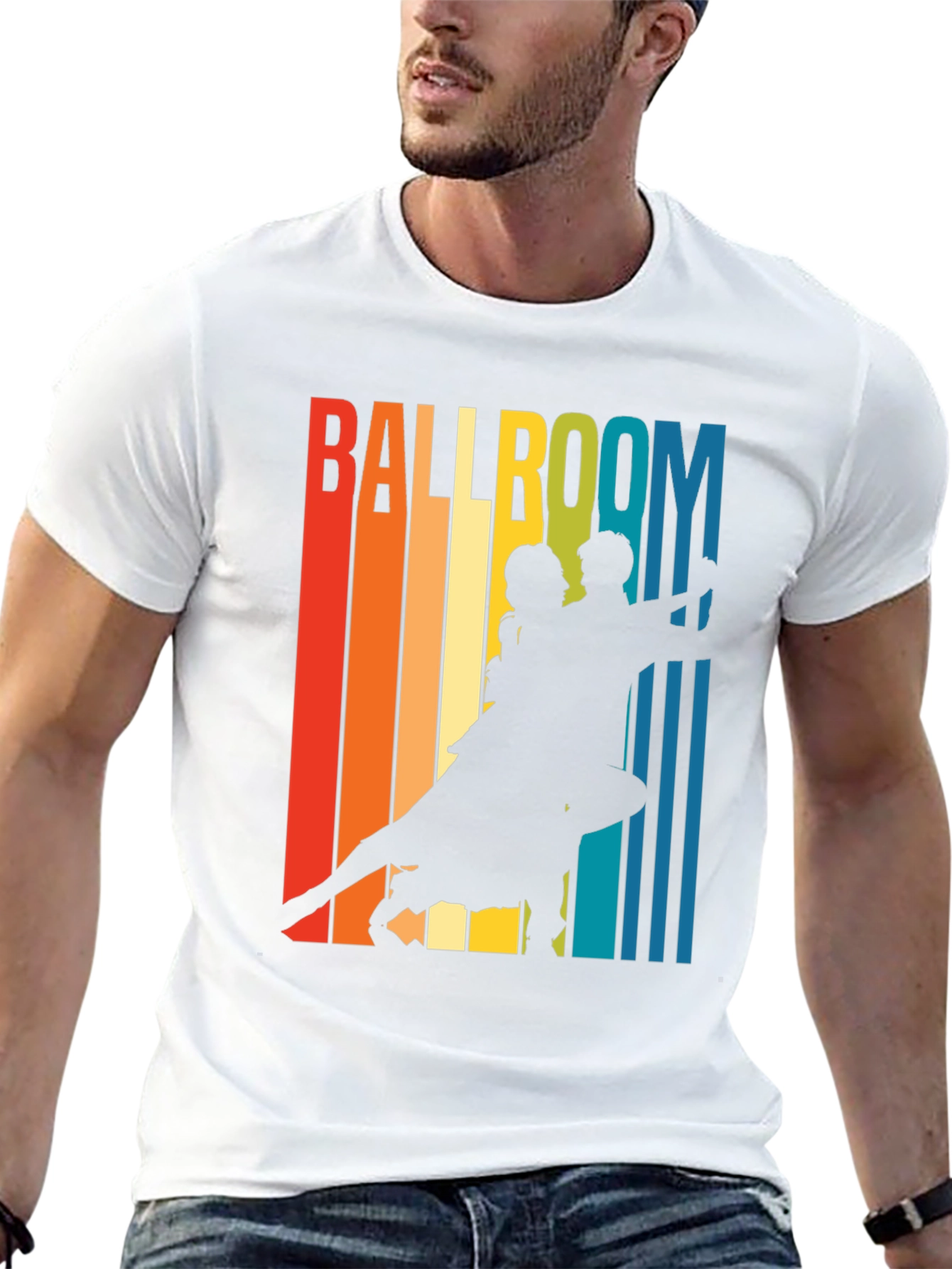 Black Retro Ballroom Dance T-Shirt view 13