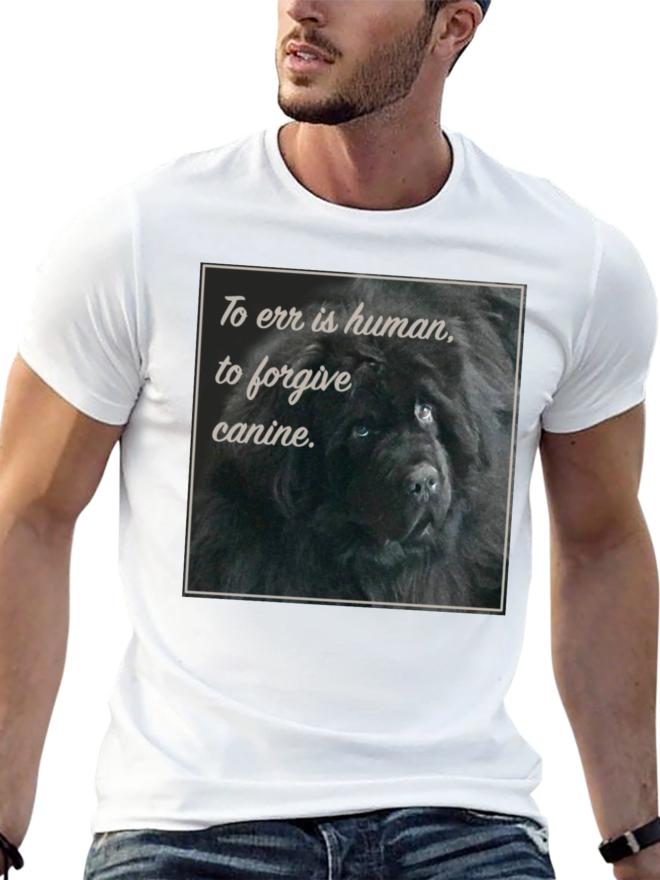 Black To Err is Human Dog T-Shirt view 13