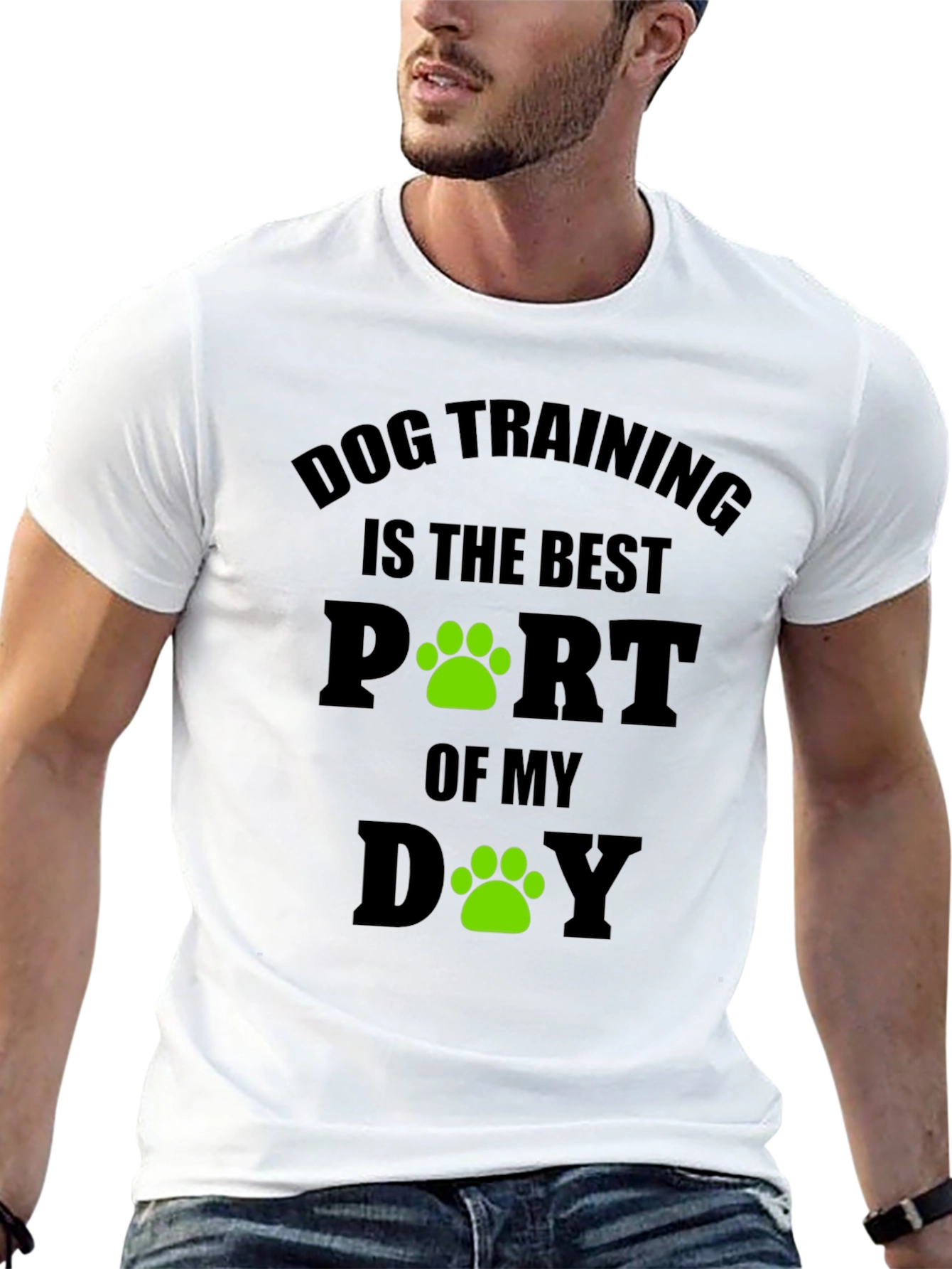 Black Dog Training Best Part of My Day T-Shirt view 13
