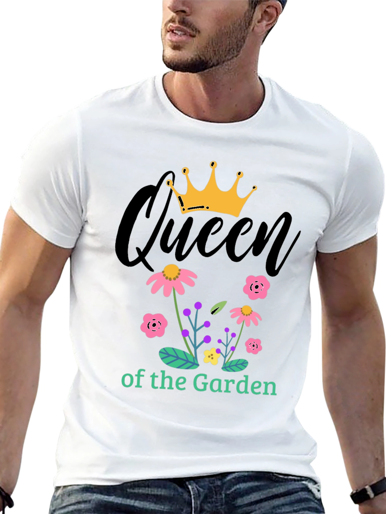 Black Queen of the Garden Graphic Tee view 13