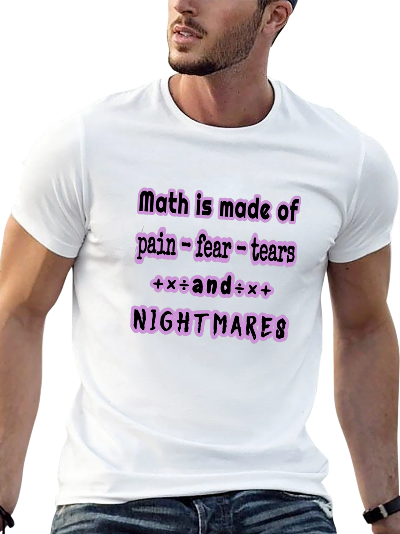 Black Math Nightmare Graphic Tee view 13