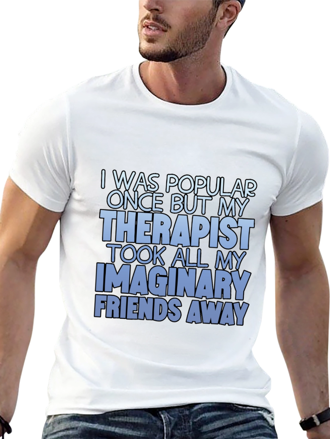Black Humorous "Therapist" Graphic T-Shirt view 13