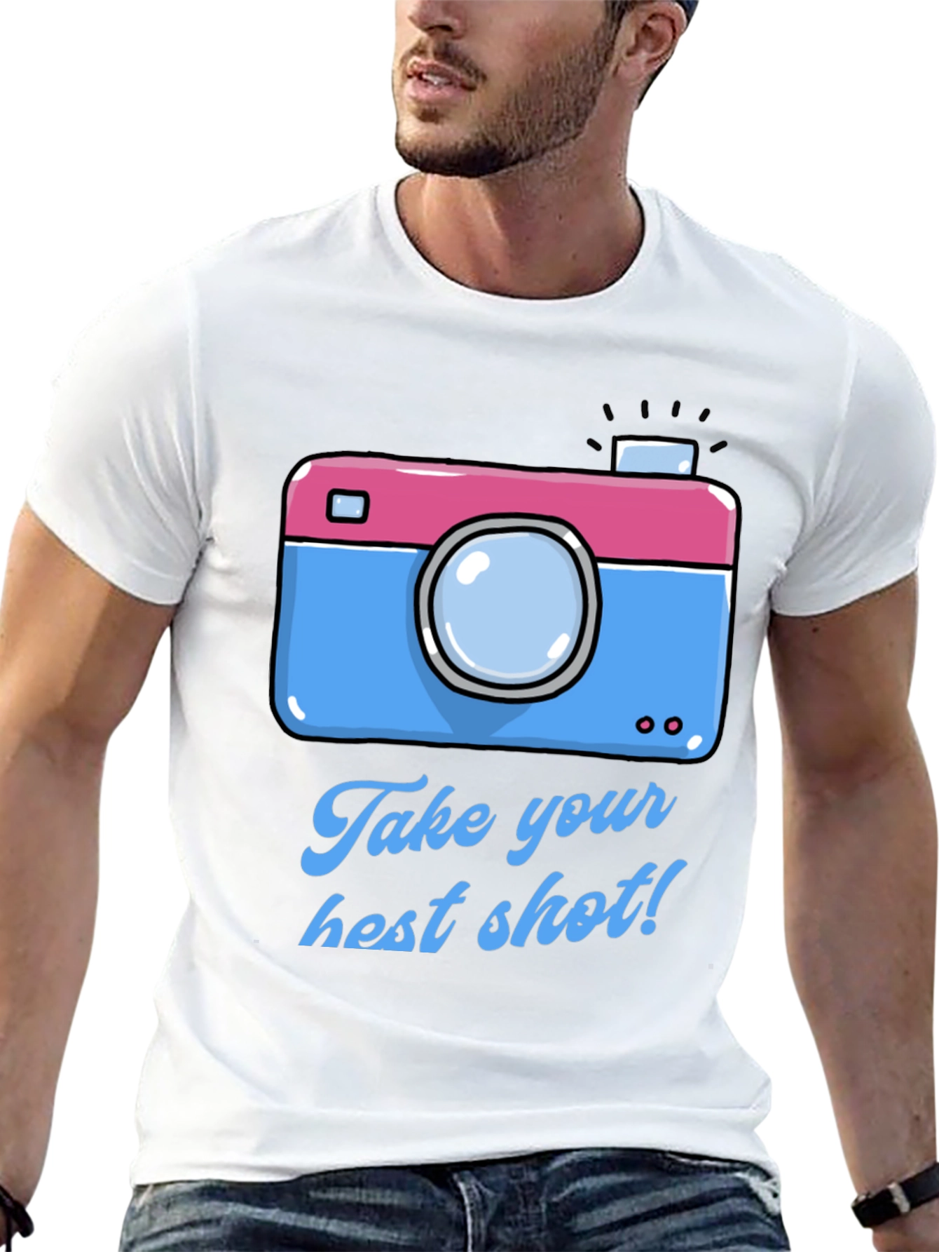 Black Fun Camera Graphic T-Shirt - Take Your Best Shot! view 13