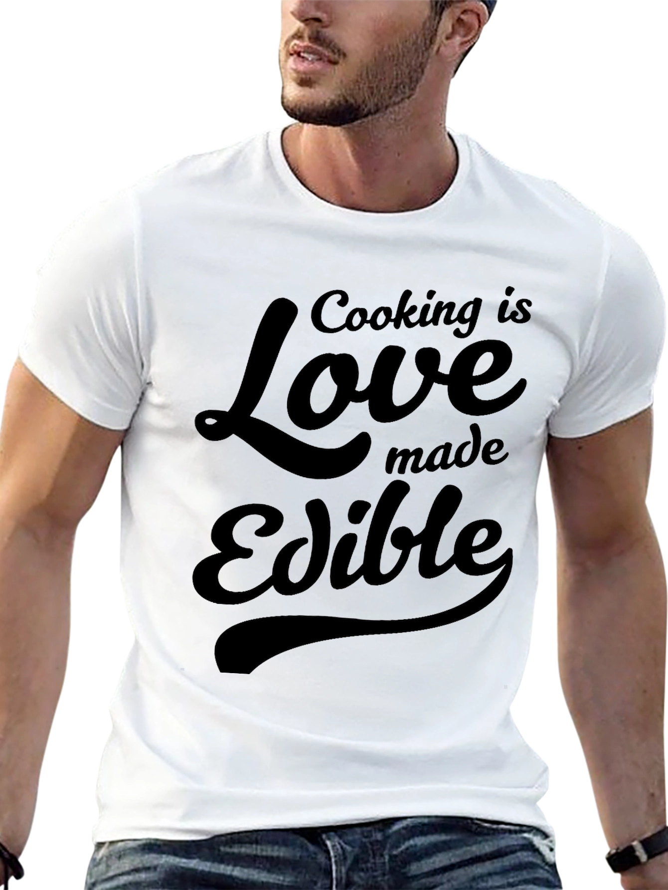 Black Cooking is Love Edible Graphic Tee view 13