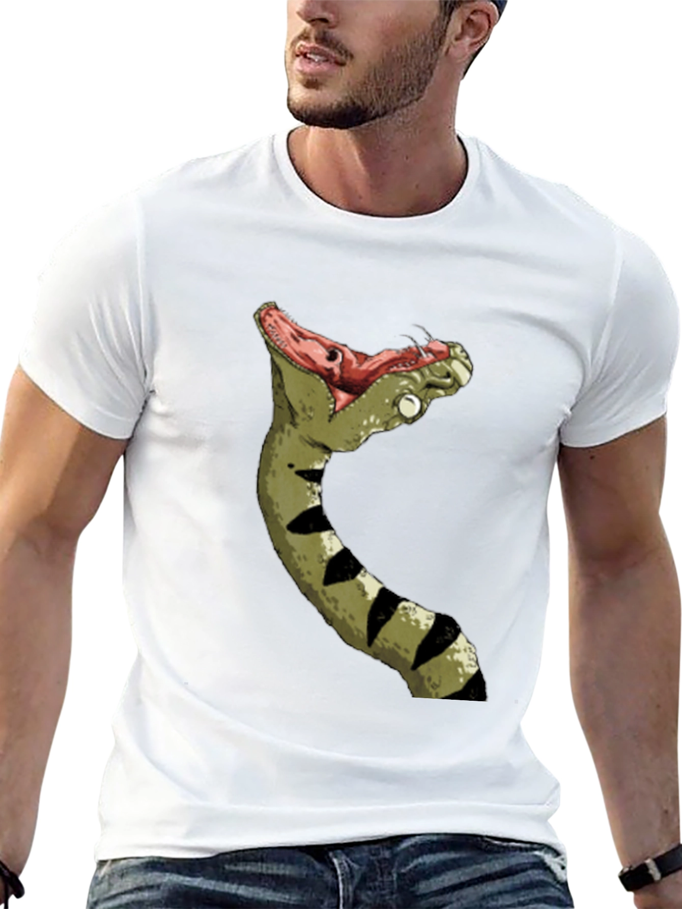 Black Snake Graphic Tee - Bold Statement Shirt view 13