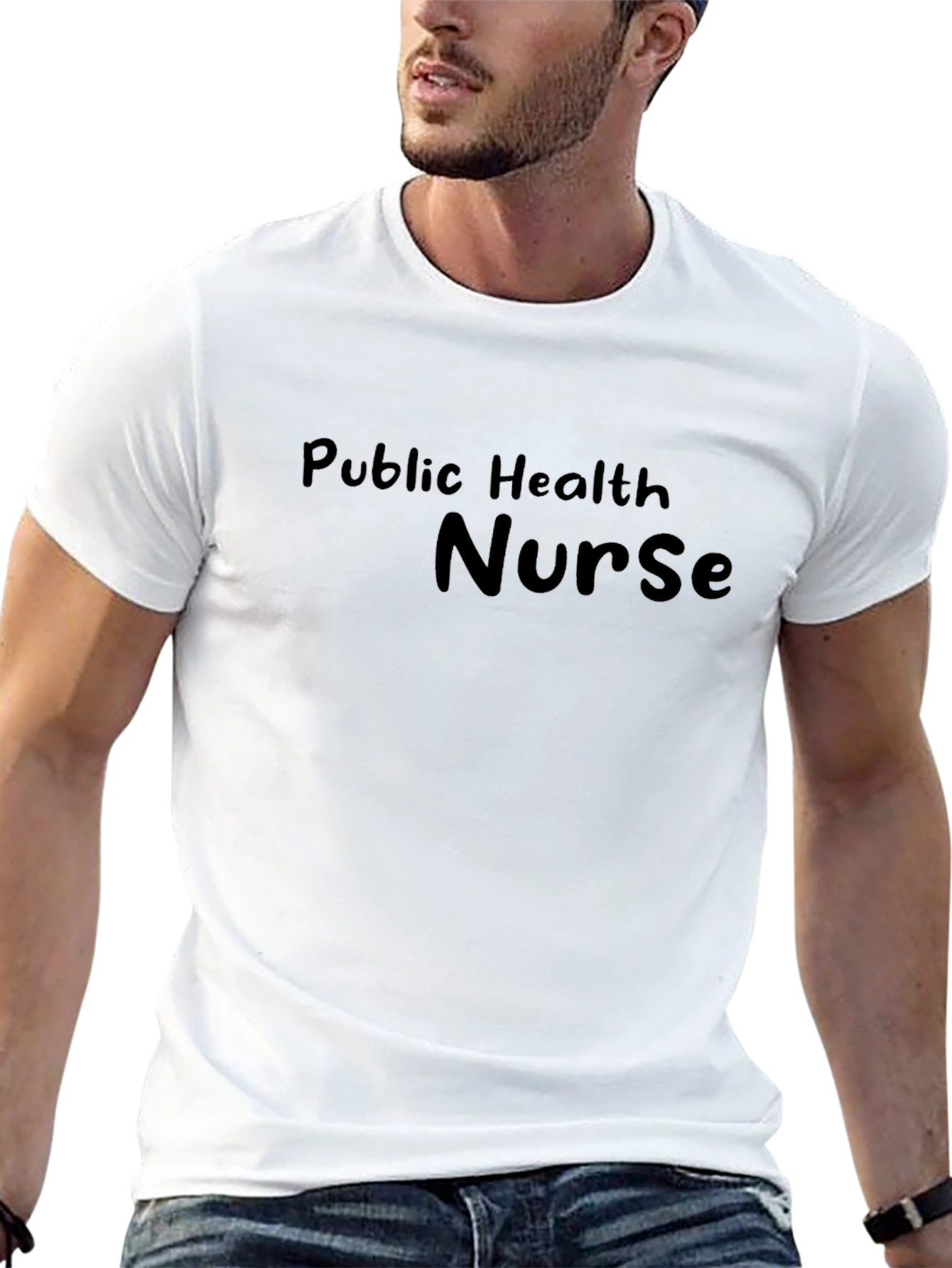 Black Public Health Nurse T-Shirt view 13